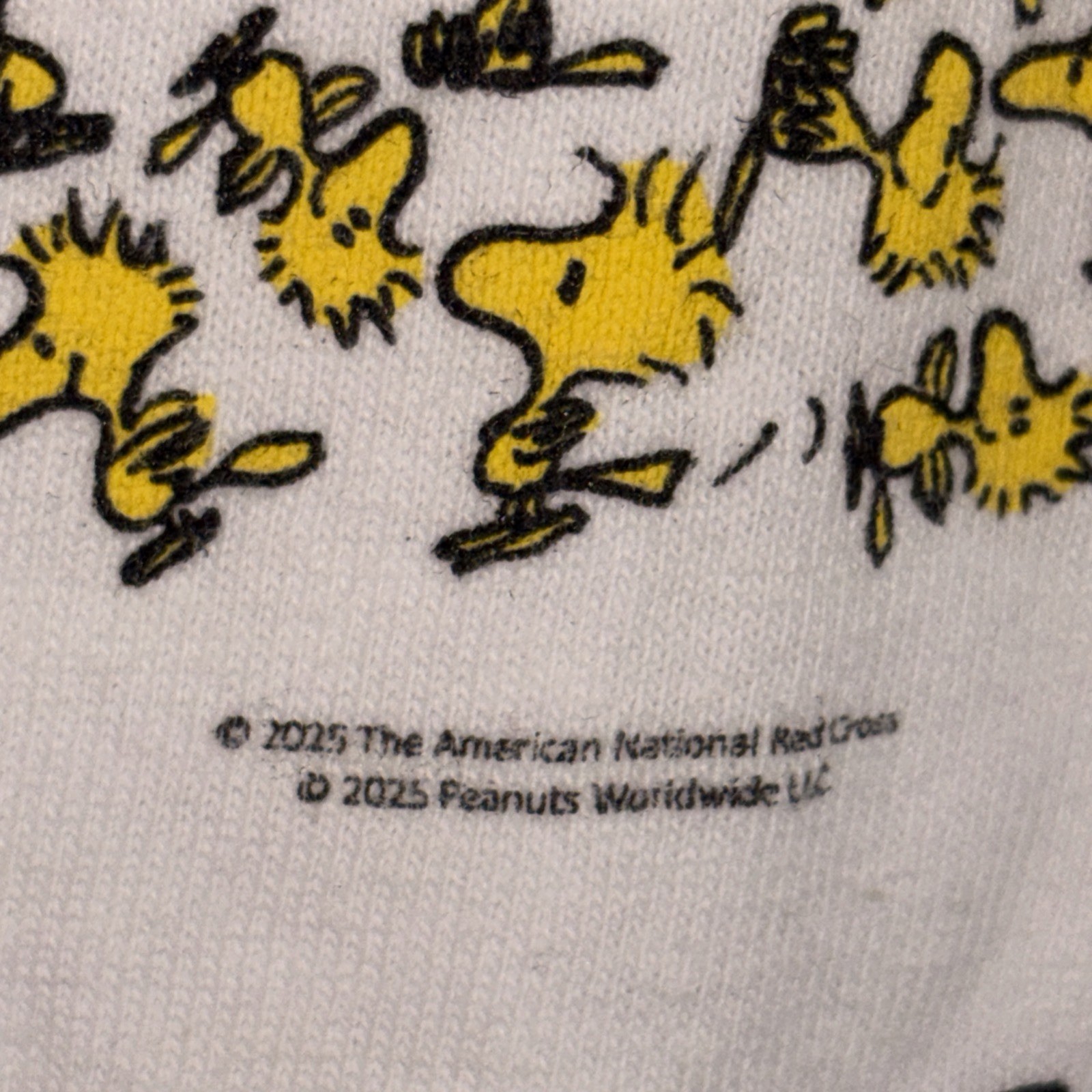 American Red Cross Woodstock T Shirt 2025 Sz. Adult S Peanuts, Snoopy gallery