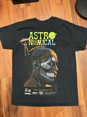 Cactus Jack Travis Scott Astronomical T Shirt Mens Medium Black Fortnite Used