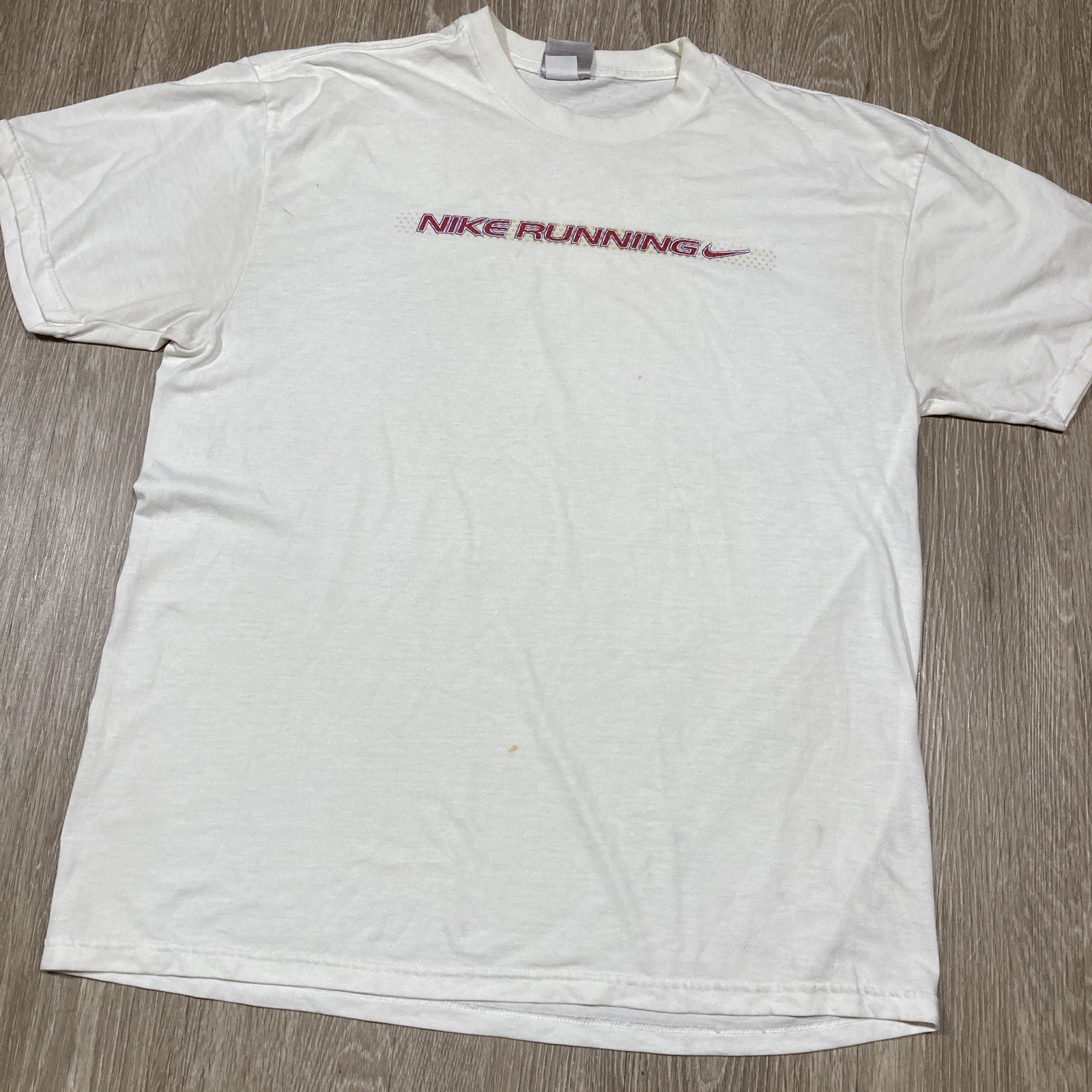 Nike Shirt L 90s 00s Y2k Running Swoosh Athletic Active-wear Gym Work-out Tee gallery