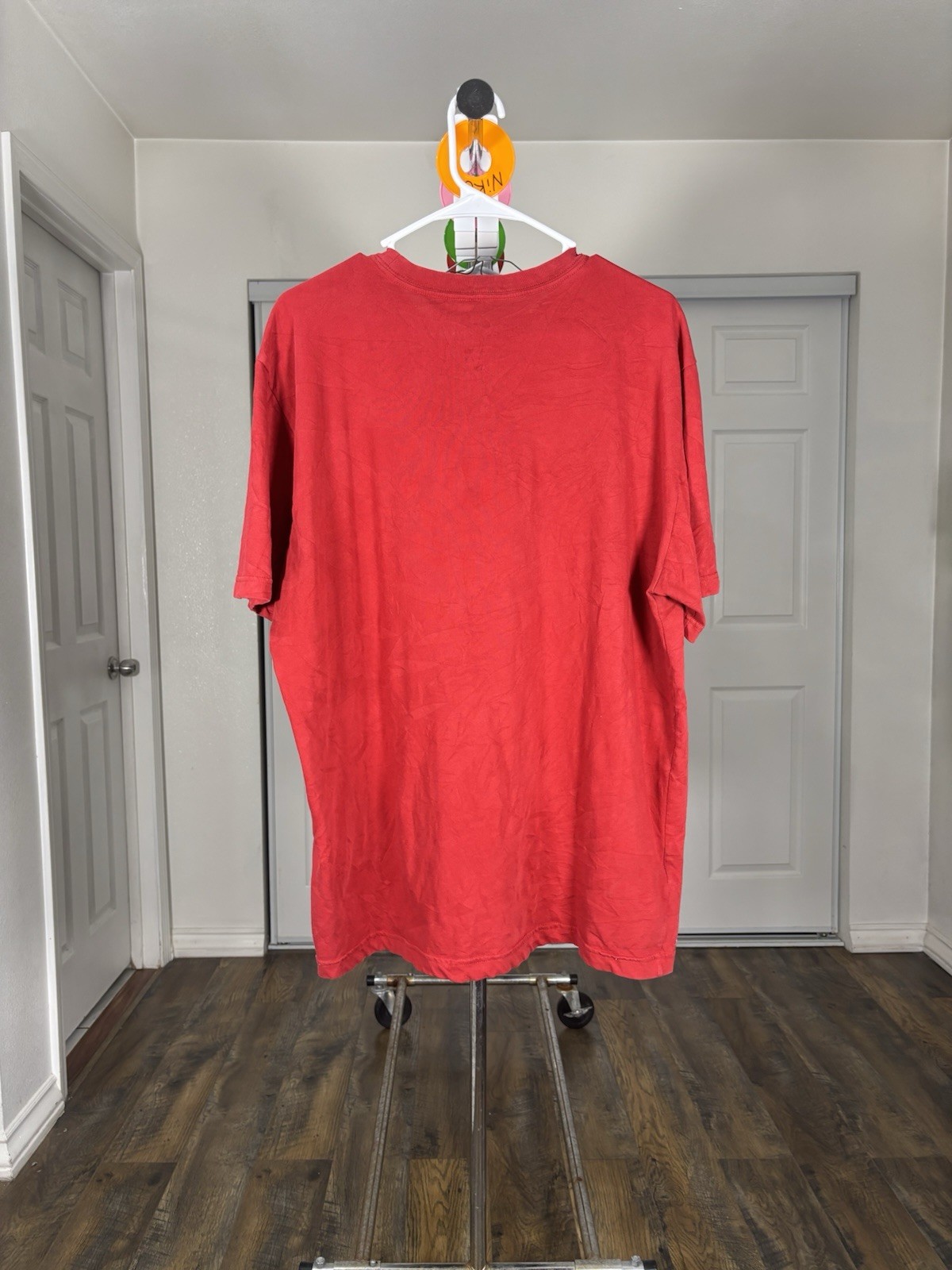 Nike Dri-FIT BSBL Logo Graphic Men's Red Short Sleeve Crew Neck T-Shirt XL gallery