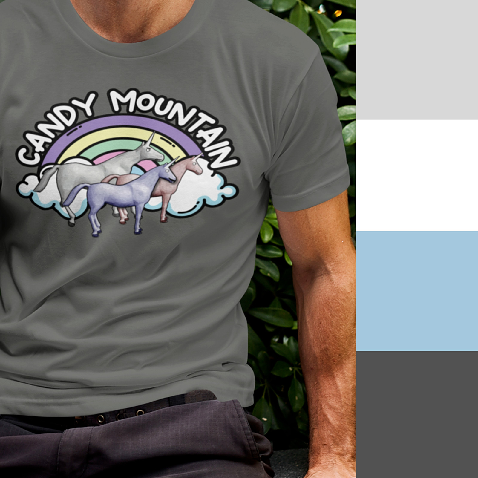 Charlie The Unicorn T-Shirt S-3XL Candy Mountain Ring Ring Hello Funny GIFT TEE gallery