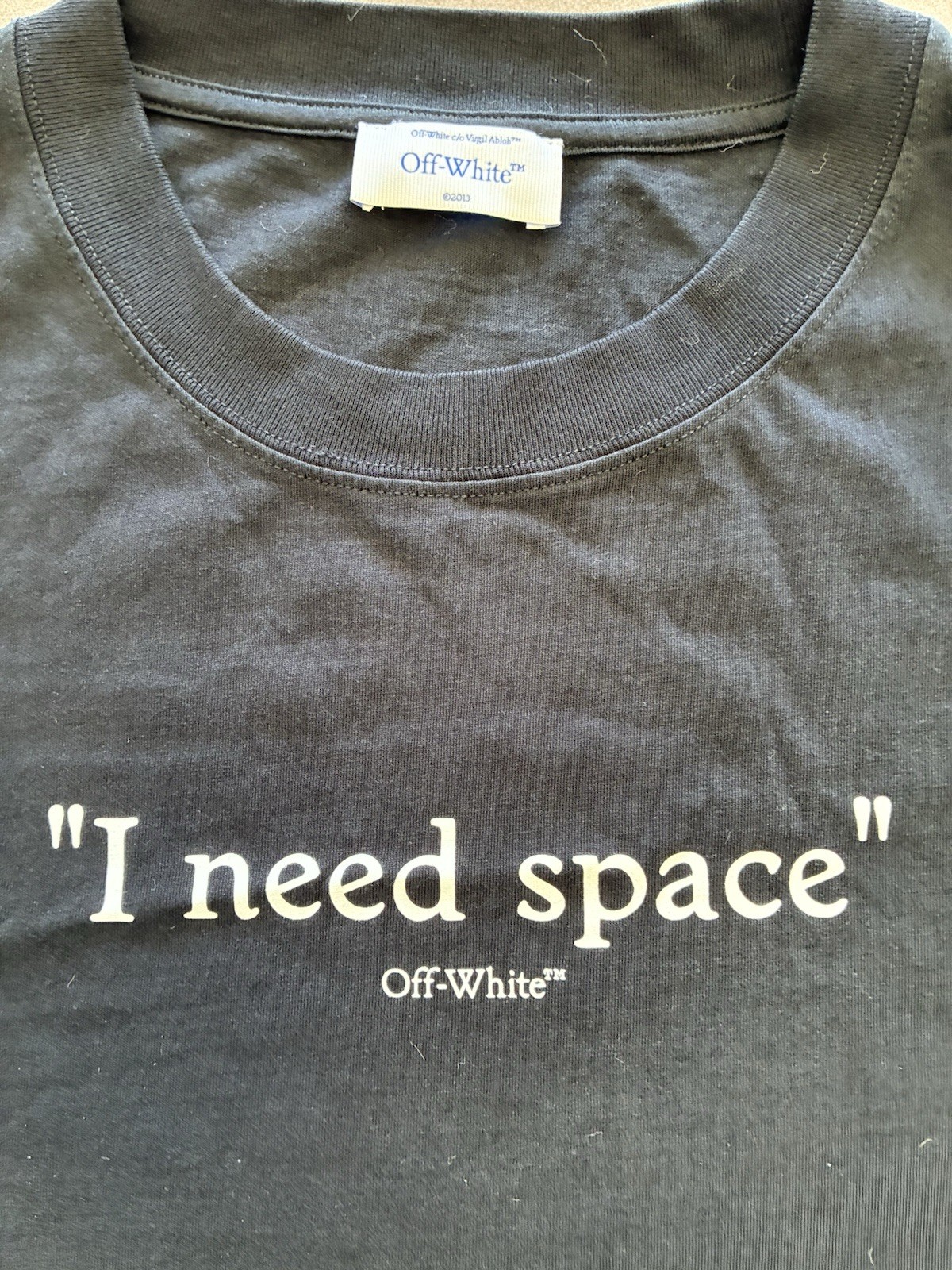 OFF WHITE “ I Need Space” STAFF T Shirt Fall Winter 2023 XL gallery