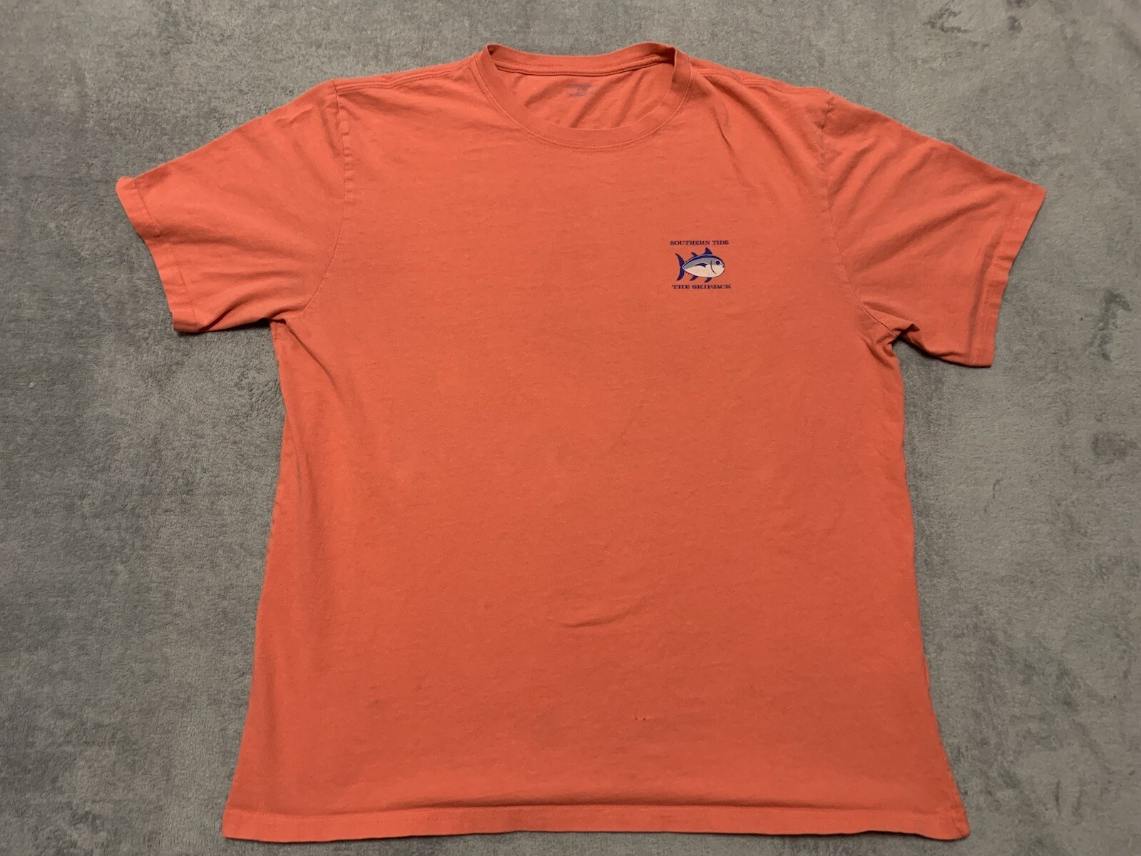 Southern Tide Mens T Shirt XL Salmon Pink Short Sleeve Fishing Skipjack Boat gallery
