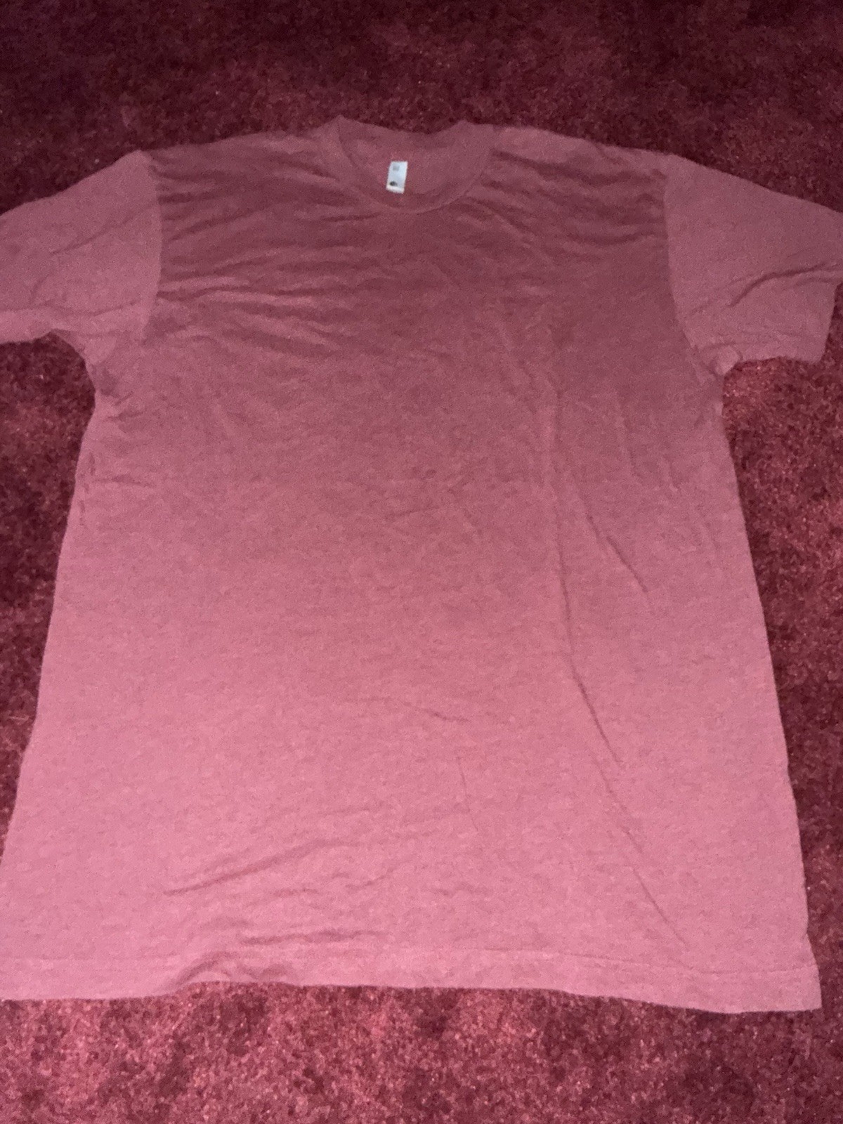 50/50 Poly Cotton burgundy tshirt men’s L large