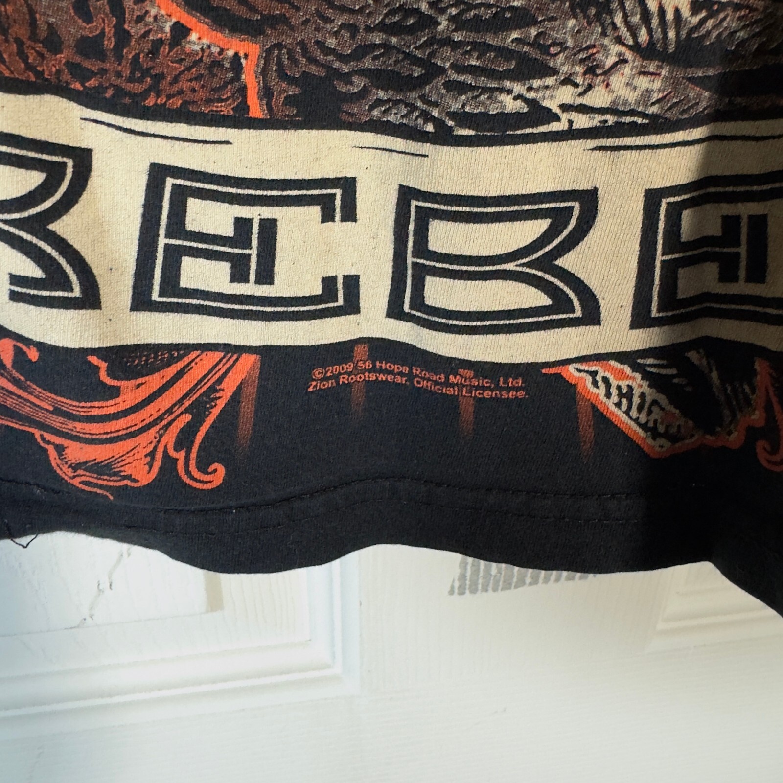 VTG Bob Marley Rebel 2009 Reggae Tour Band Black Tee Shirt sz XL Zion 2000s Y2K gallery