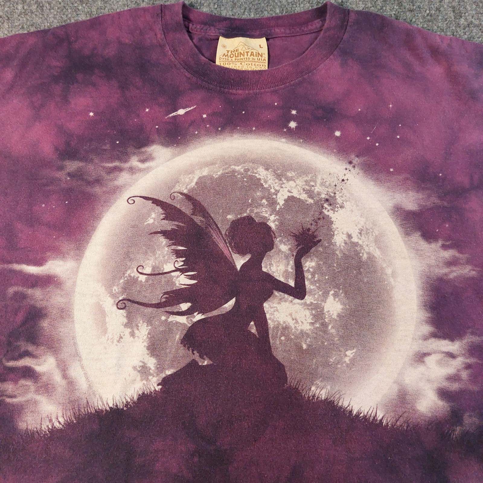 The Mountain Fairy Moon Shirt Mens Fits M Tie Dye RARE Utah Shakespeare Festival gallery
