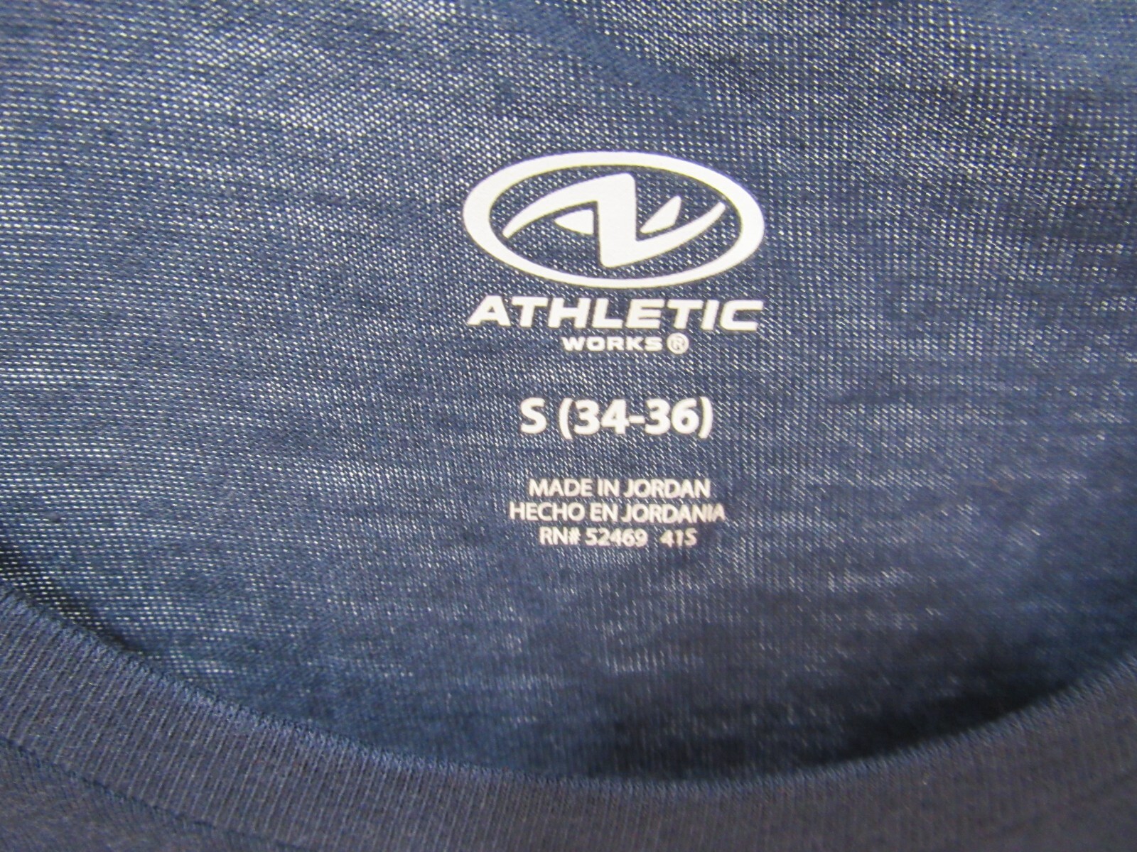 New Athletic Works Men T Shirt Size S 34 36 Blue Cove Long Sleeve gallery