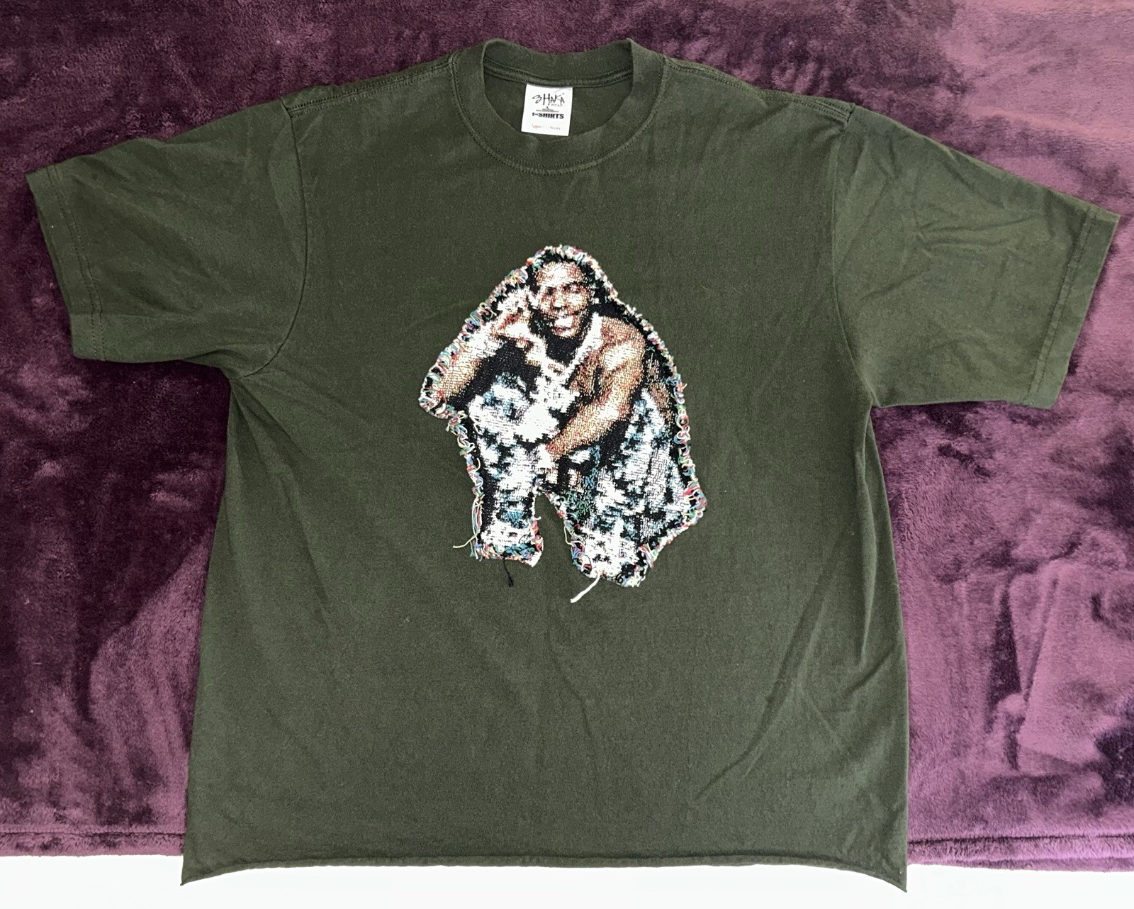 UNIQUE ASAP Rocky 3D Yarn Embroidered Graphic Shirt-M-Unisex-Heavyweight-Shaka gallery