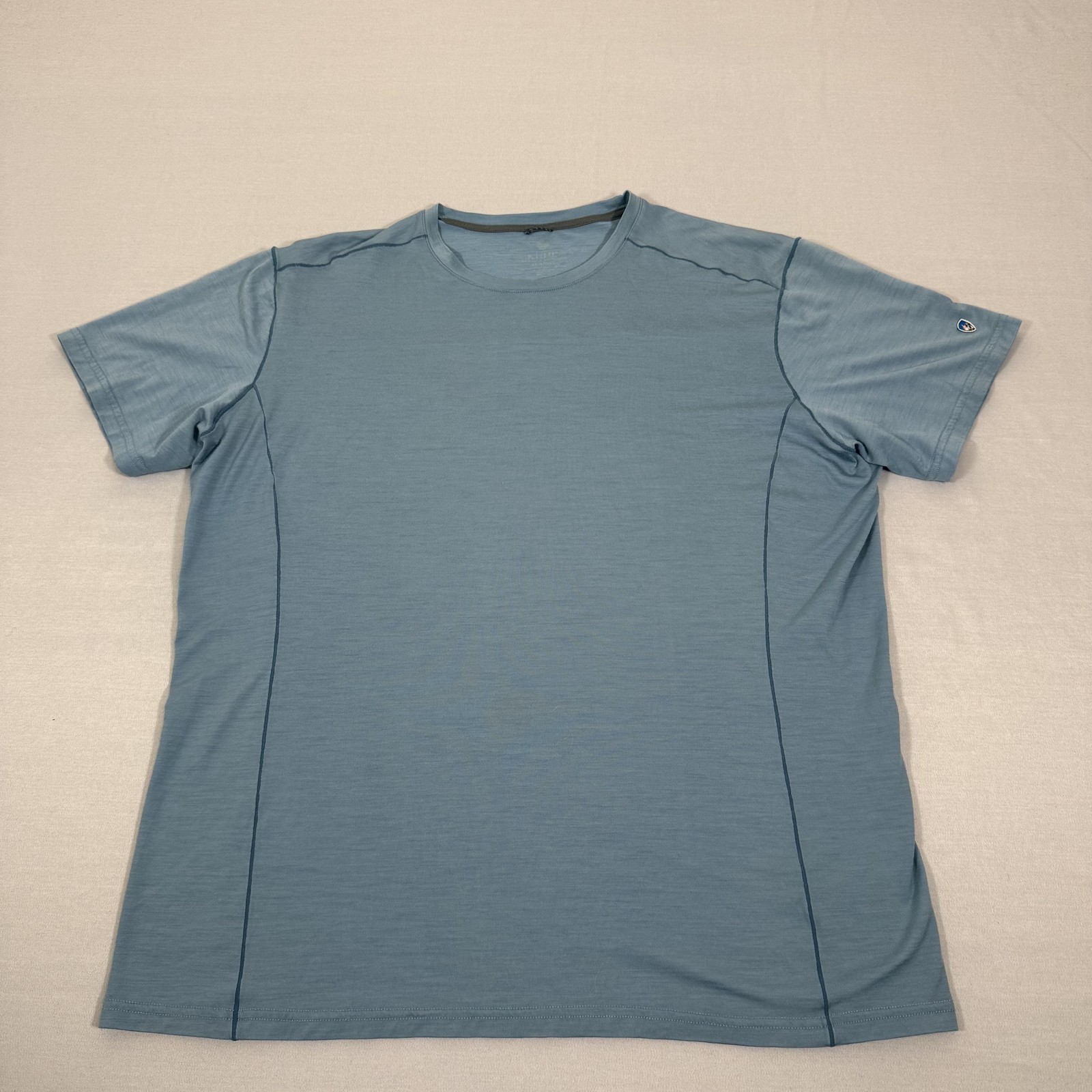 Kuhl Shirt Mens XL Blue Cashmerino Merino Wool Base Layer Performace Hike Climb gallery