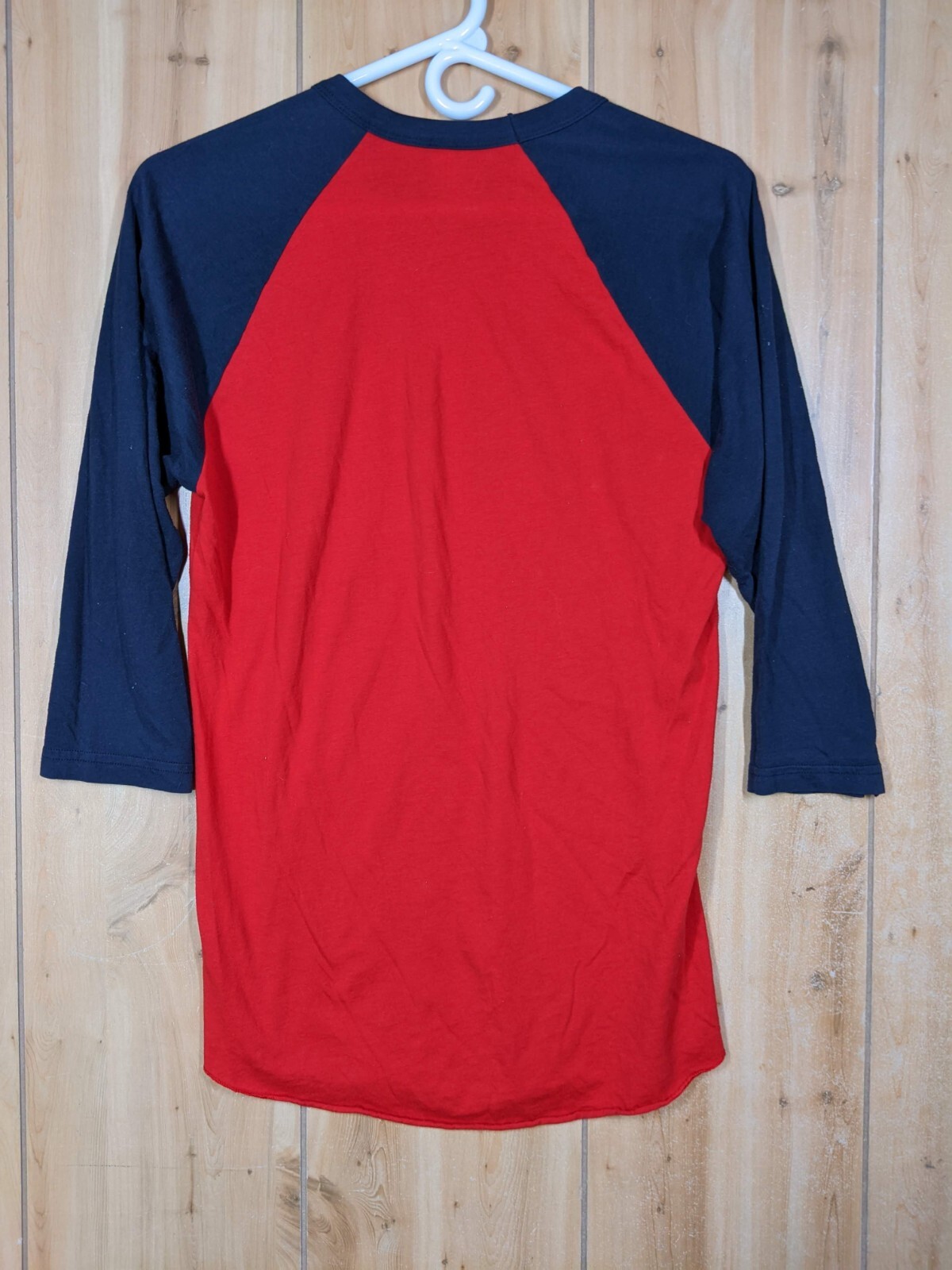 Rogue Fitness Raglan Shirt Mens S Red Navy 3/4 Sleeve Baseball Tee American Made gallery