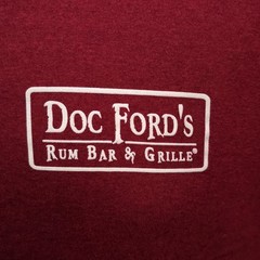 Doc Fords Lightweight Florida Tshirt MensLg Red Rum Bar Graphic Tee Fishing Thin