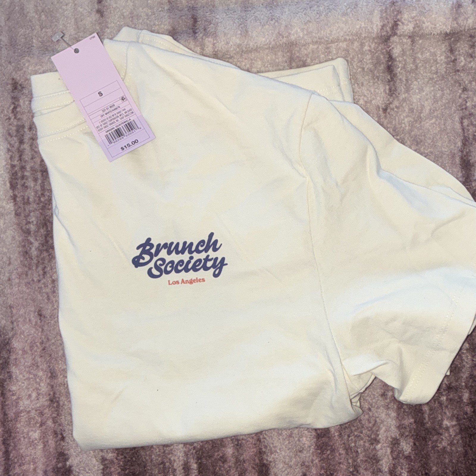 Brunch Society Men’s Graphic Logo T-Shirt Off White S Crew Neck Short Sleeve gallery