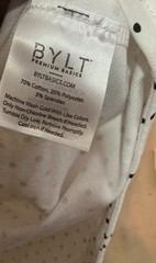 BYLT Premium Basics Drop Cut Short Sleeve Lux White T-Shirt Men’s Medium *NEW*