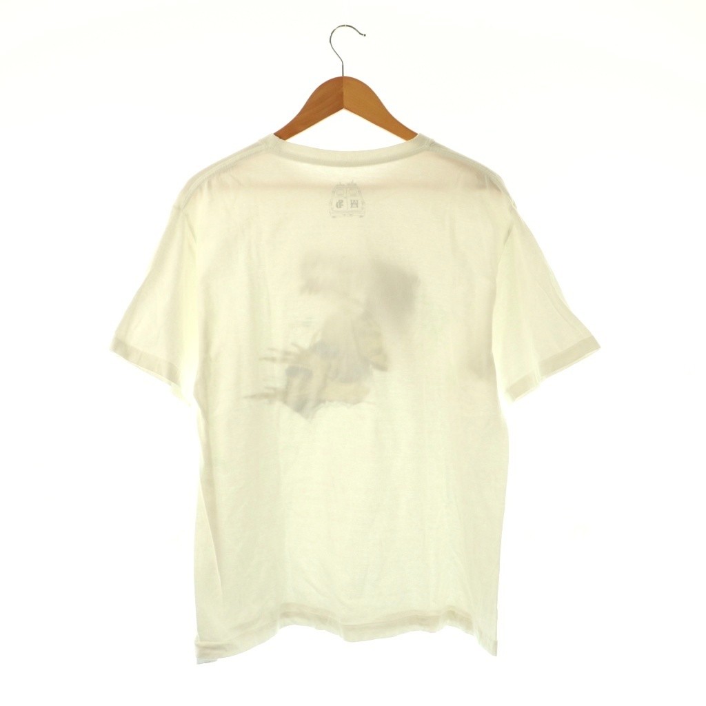 STANDARD CALIFORNIA Tshirt Cut and Sew Print L White Skull /CX GY03 Men's gallery