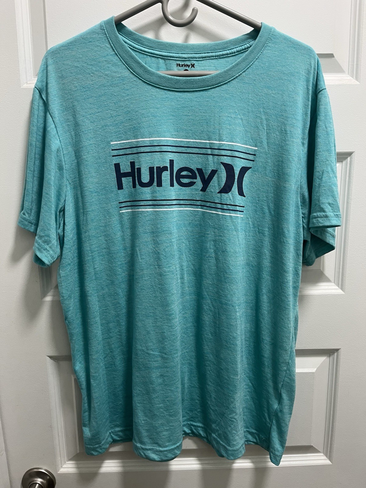 Hurley T Shirt Tee Men's XL Blue Graphic Short Sleeve Polycotton gallery