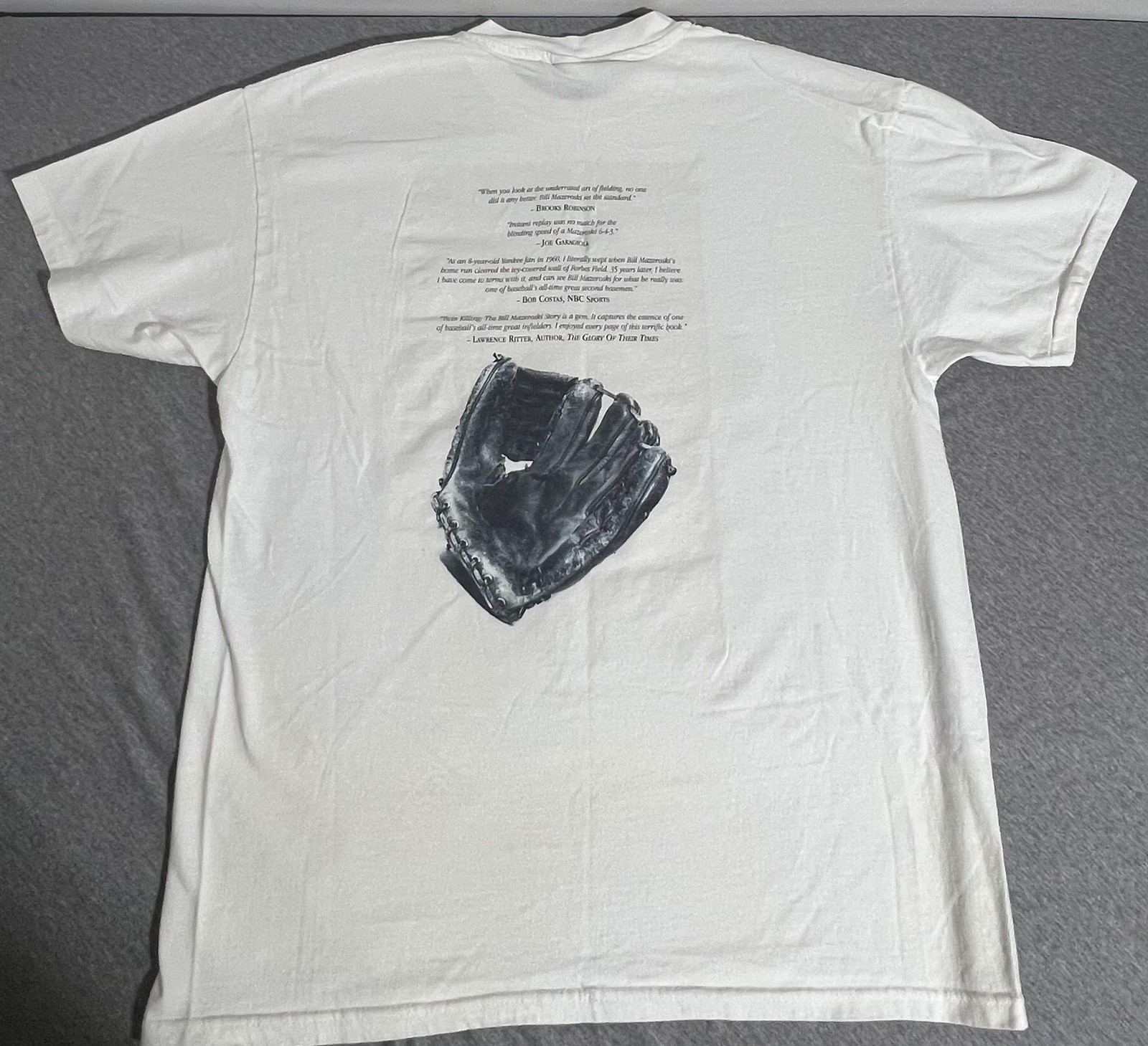 Vintage Bill Mazeroski Shirt Mens XL White Twin Killing Graphic Baseball MLB 90s gallery