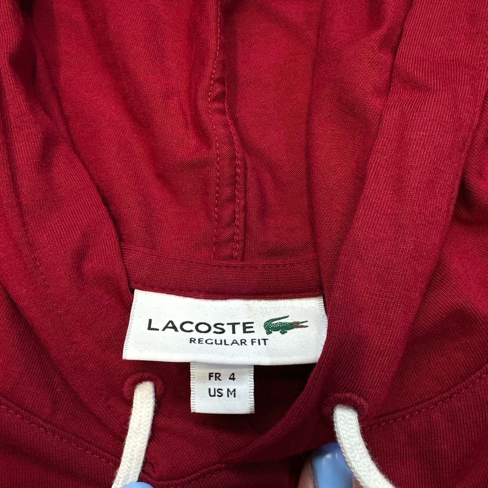 Lacoste Hoodie Shirt Men 4 US Medium Colorblock Pullover Preppy Shirt Drawstring gallery