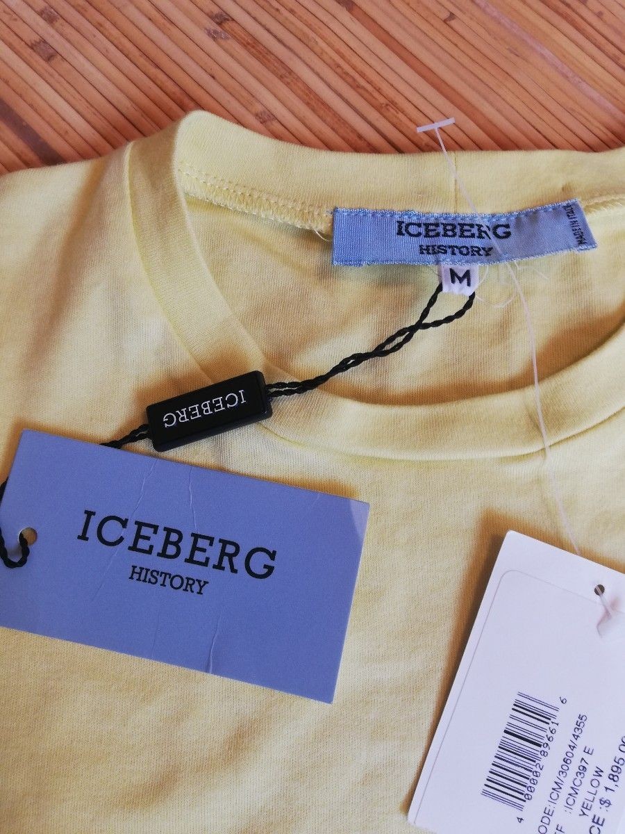 Iceberg History Winnie the Pooh Disney T-Shirt Yellow M NWT Vintage Rare gallery