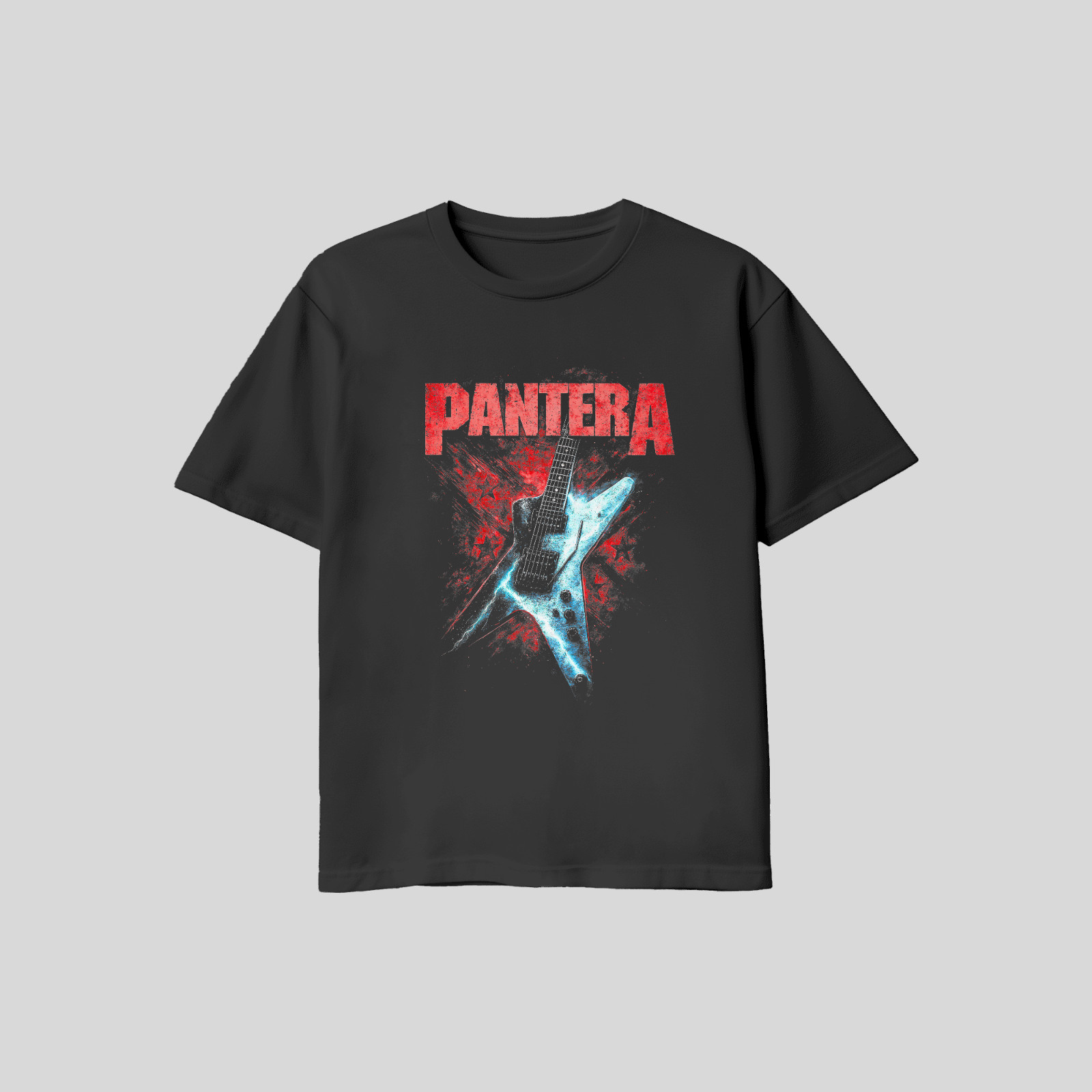 Pantera Dimebag Darrell Dean ML Guitar T Shirt Black Gildan XL L M gallery