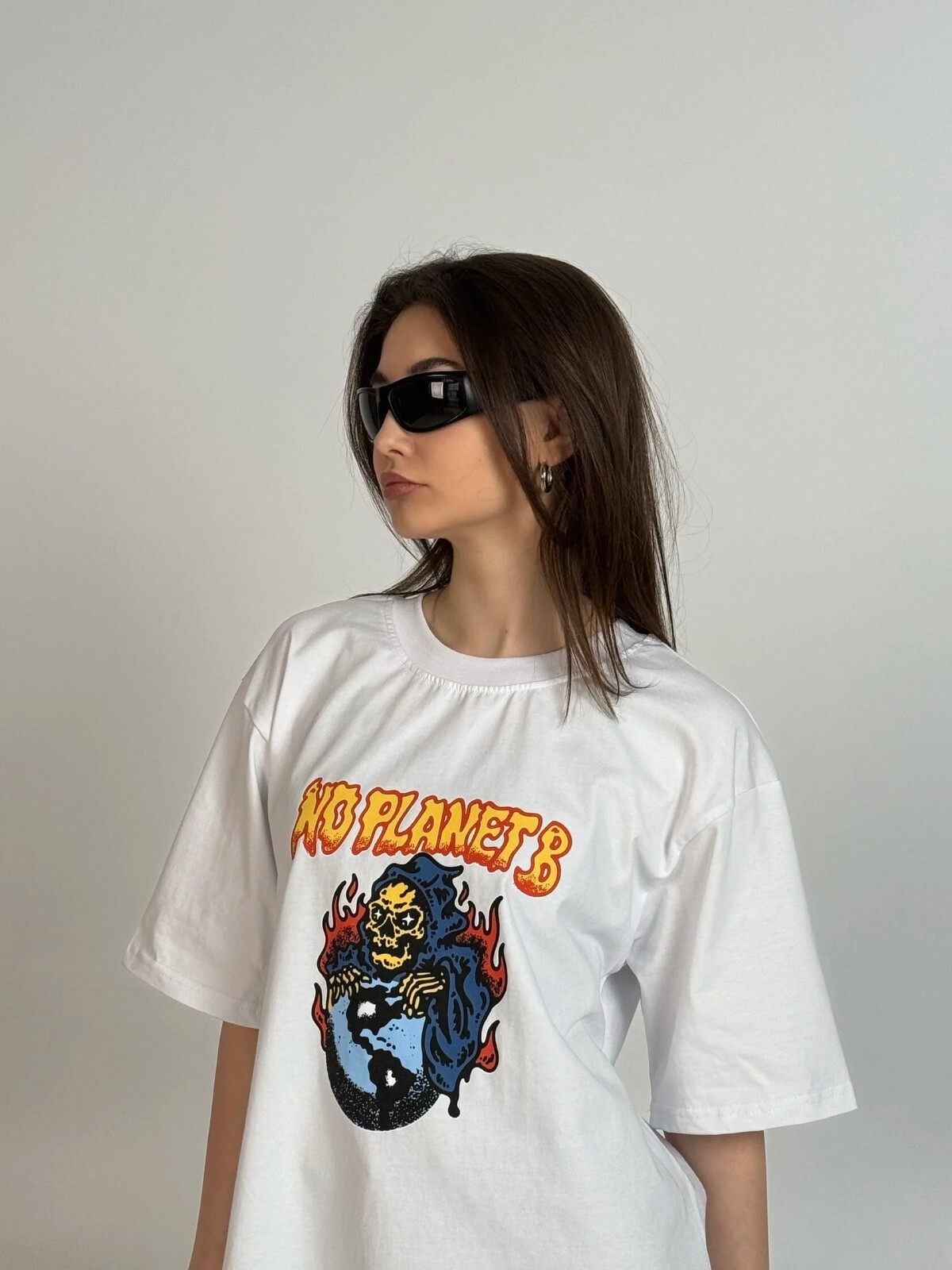 NEW! Streetwear t-shirt big logo printed ulika unknwn hip hop y2k avant garde gallery