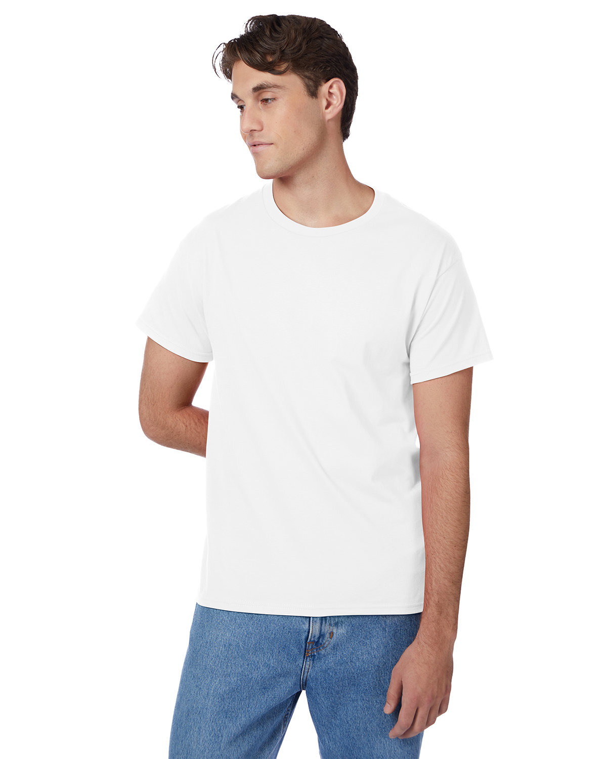 2 Pack Of Hanes Men's Authentic-T Stylish T Shirt Casual Plain T-Shirt - 5250T gallery