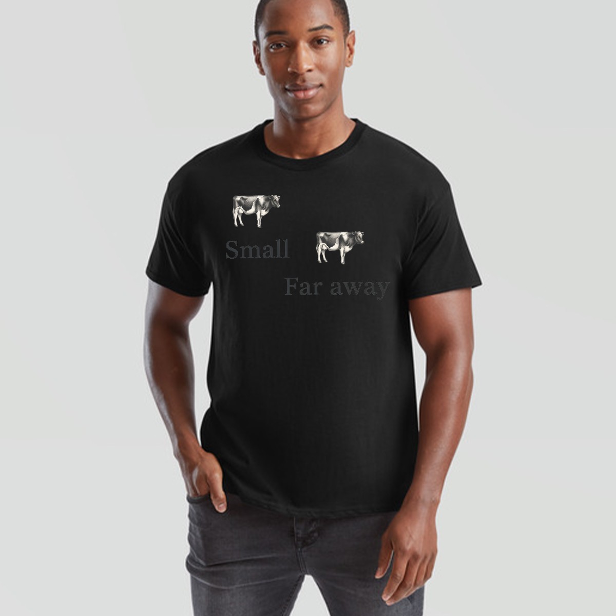 Unisex Father Ted Small... Far Away Tshirt With Cow Design gallery