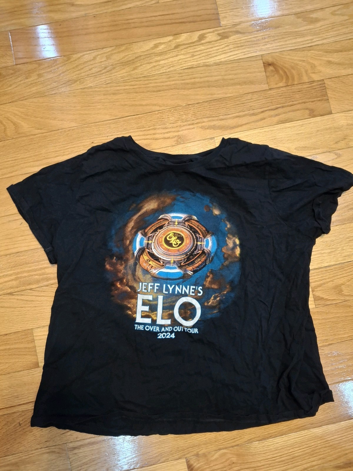 Jeff Lynne’s ELO Electric Light Orchestra Over And Out Tour 2024 Large Band Tee gallery