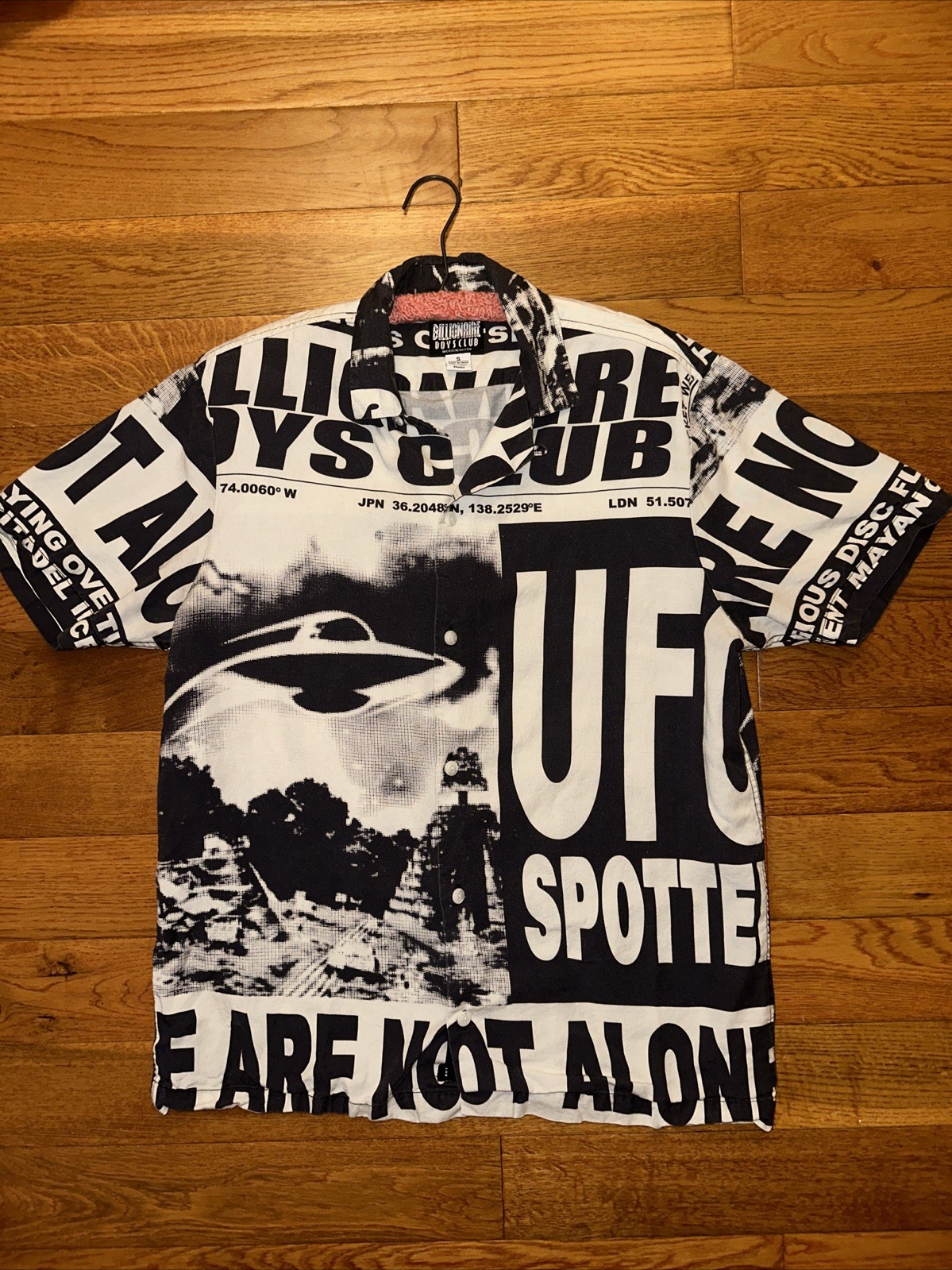 Billionaire Boys Club Men UFO Short Sleeve Woven Shirt White Small gallery