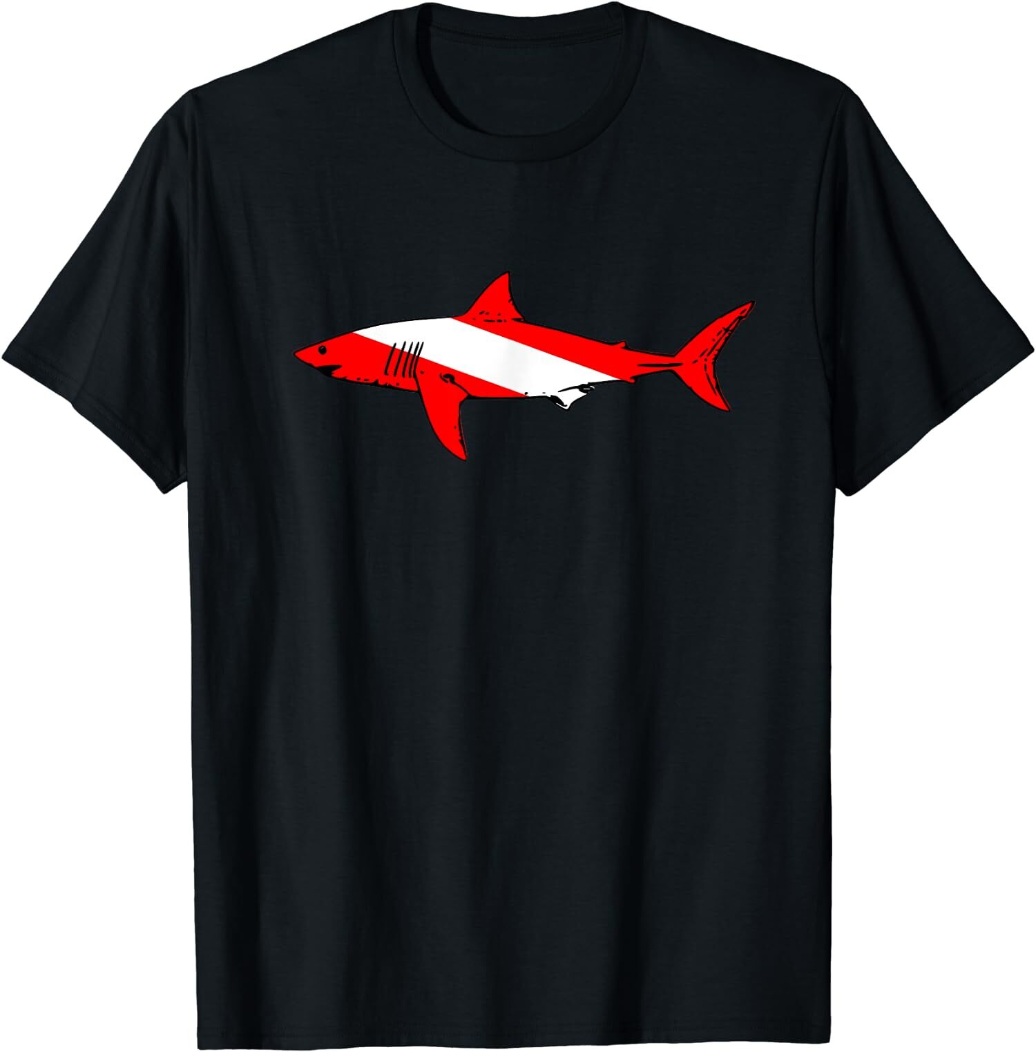 New Limited Dive Shark Diver Down Flag Scuba Diving Graphic T-Shirt gallery