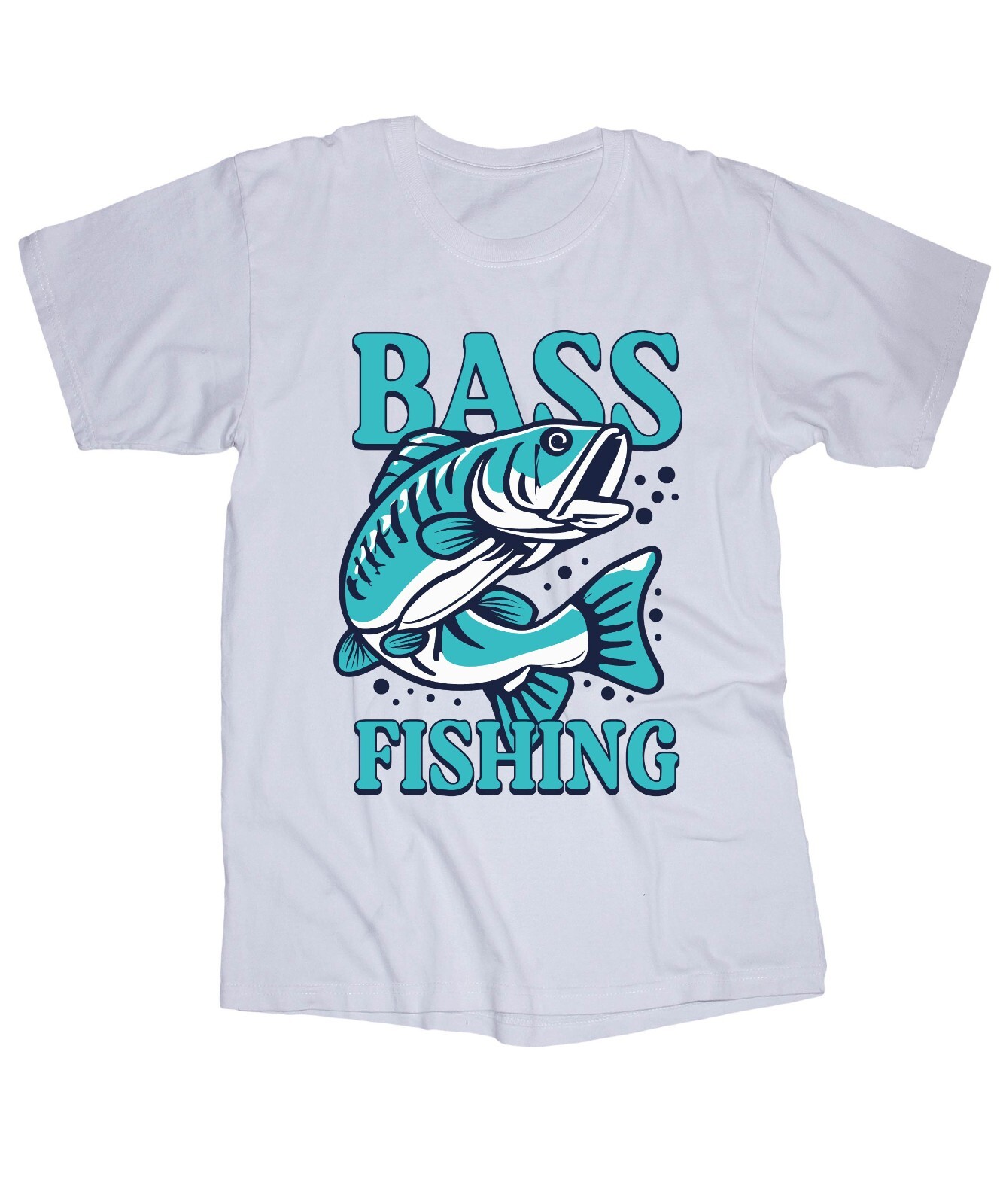 BASS FISHING white T-shirt Boating Lake Life Fisherman gallery