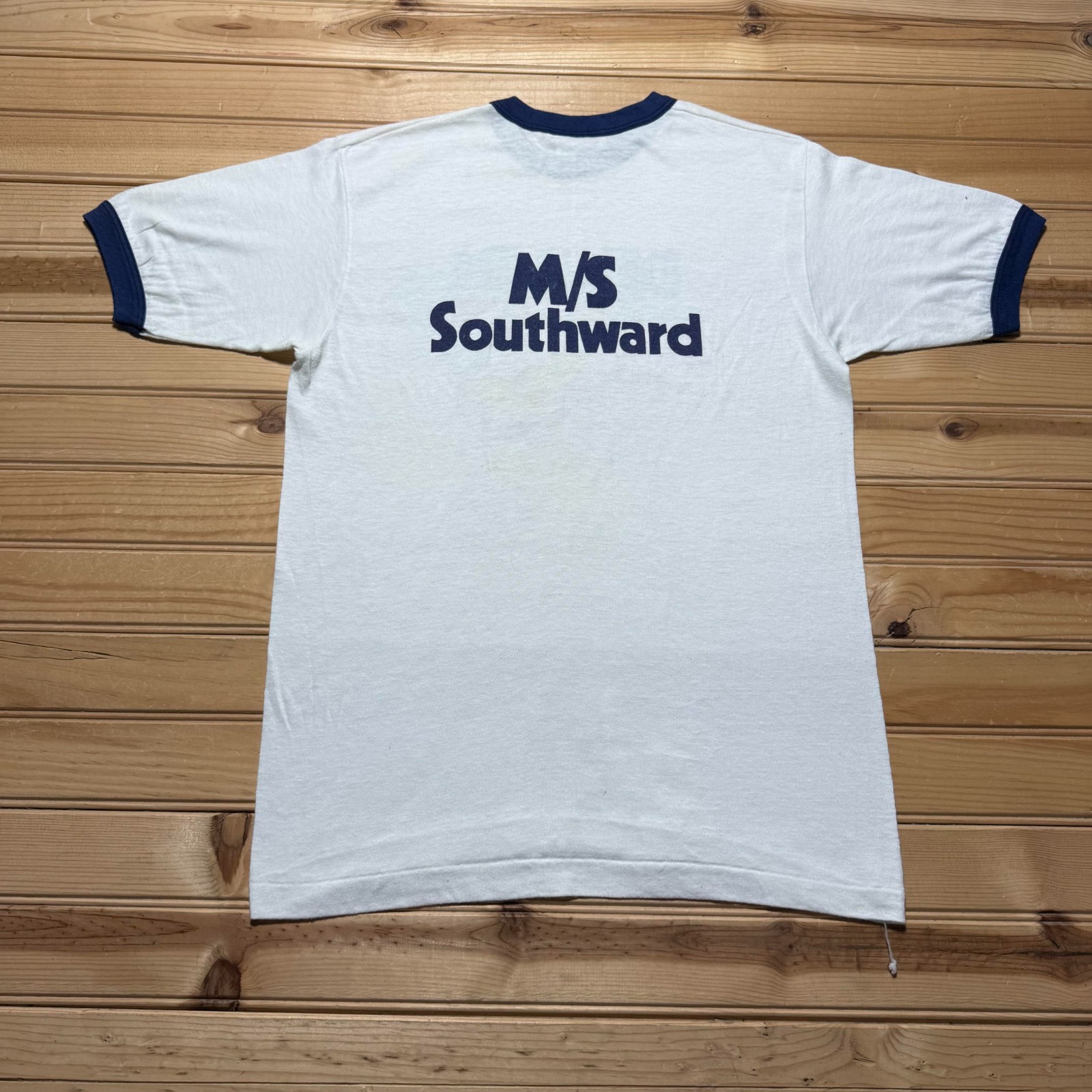 Vintage 70s Hanes Dive In Scuba Diving MS Southward Ringer T-Shirt USA - Medium gallery