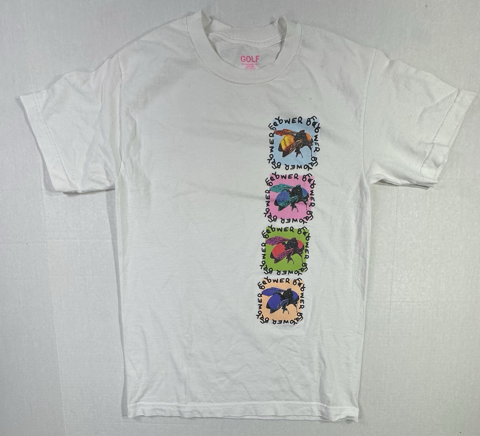 Golf Wang Flower Bee T-Shirt White Small Tyler The Creator Graphic Streetwear gallery