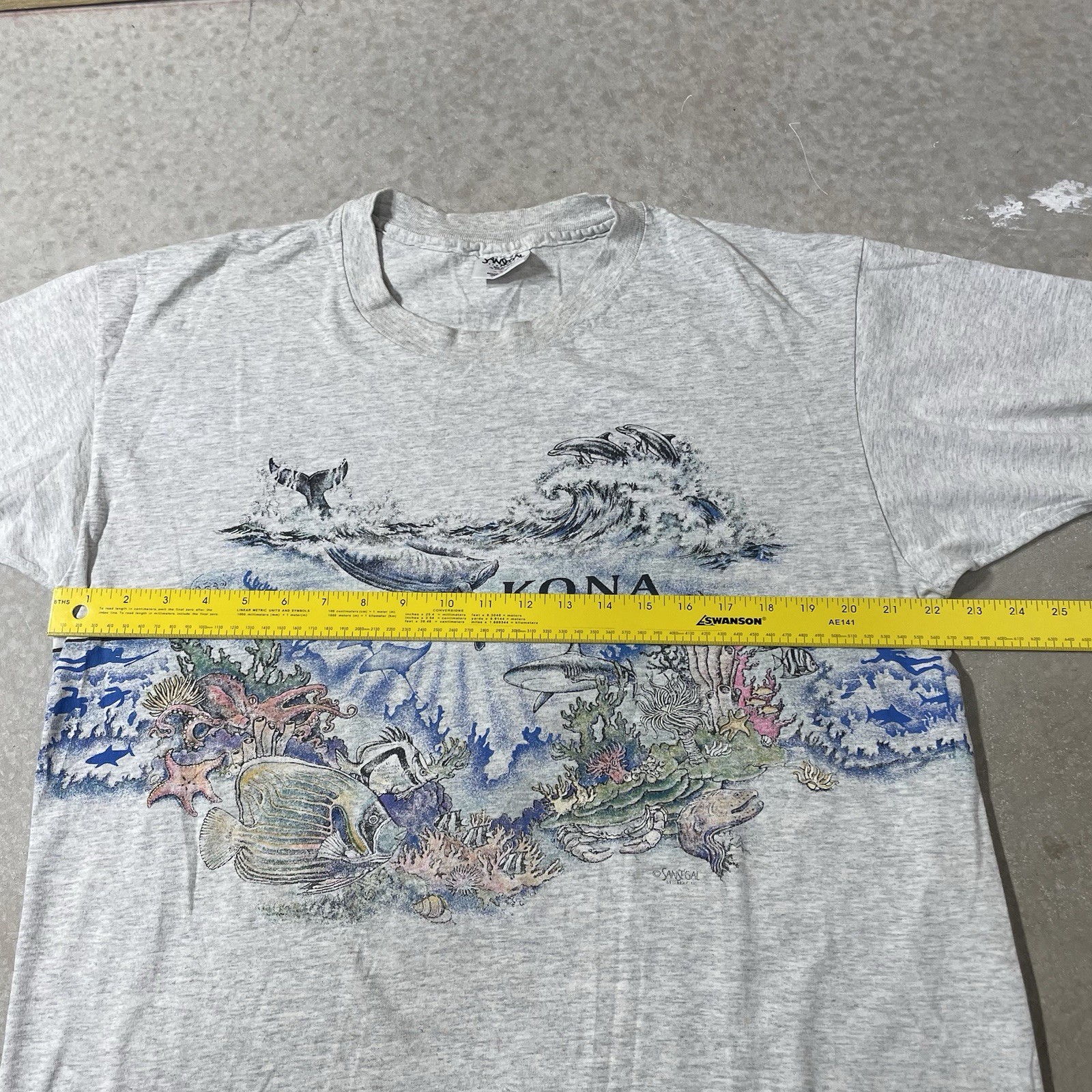 Vintage Nature Shirt XL San Segal Wrap Around Animal Sea Ocean Single Stitch Art gallery