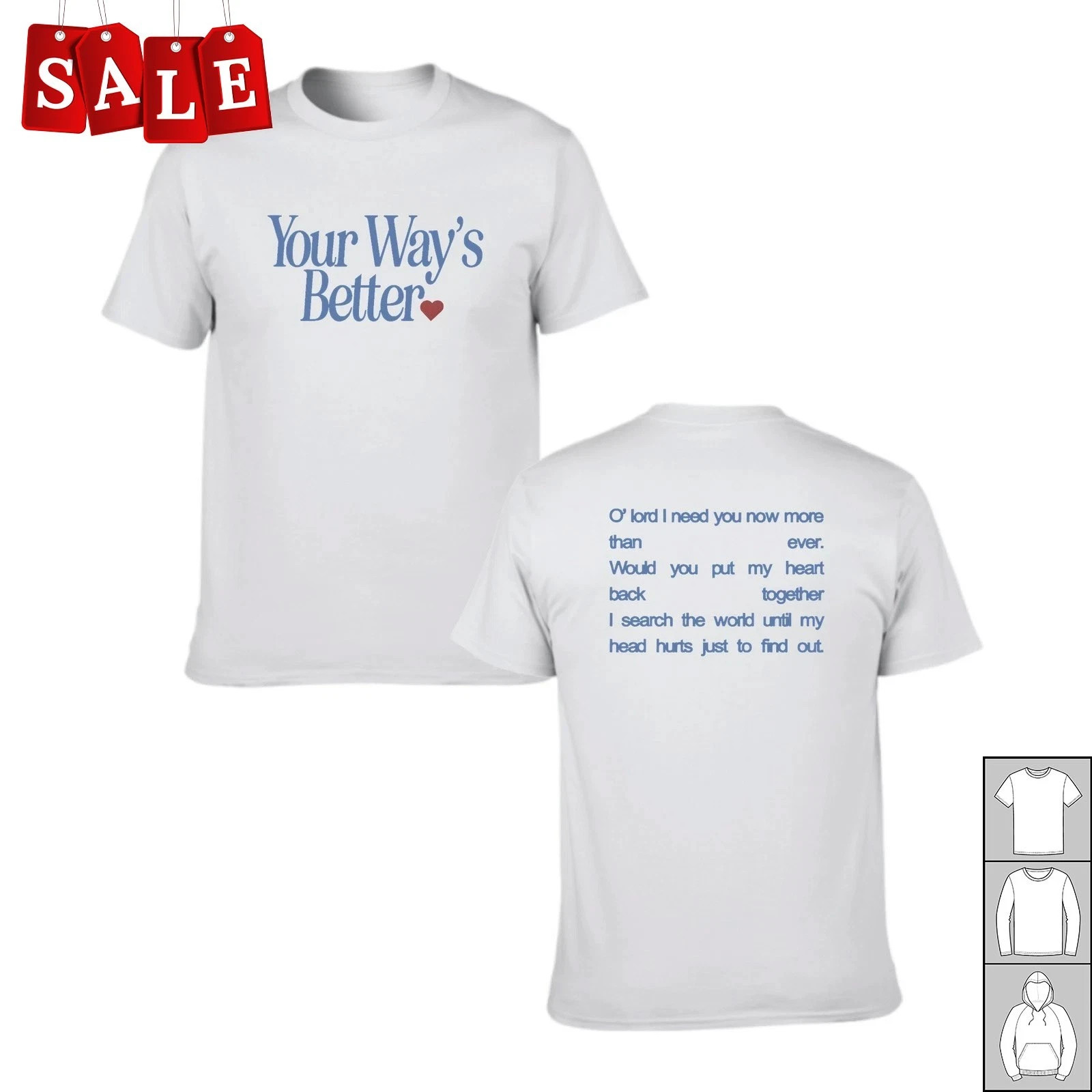 Forrest Frank Your Ways Better Double Sided T Shirt Full Size S-5XL