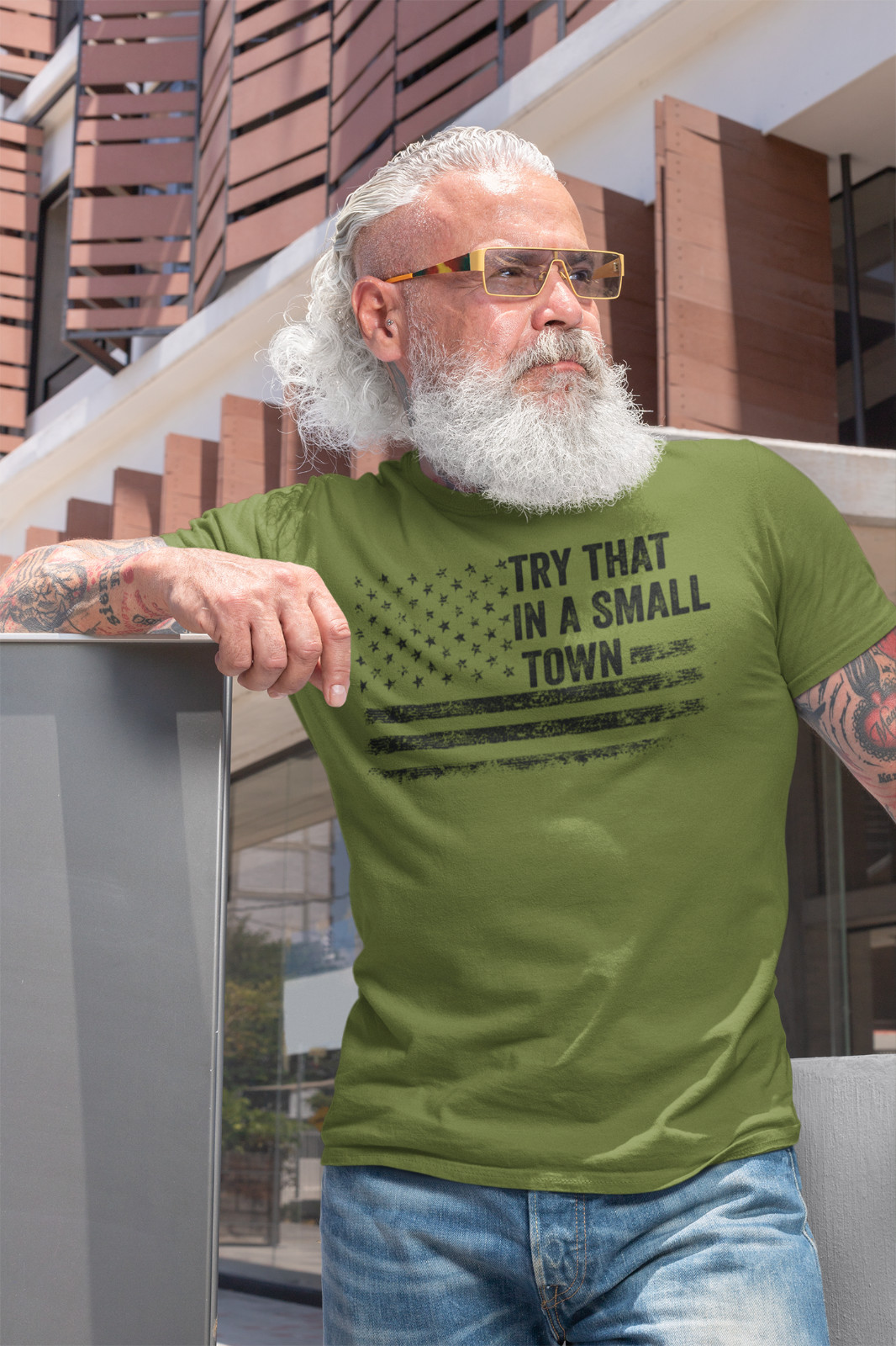 Try That In A Small Town Country Music Political T shirts Patriotic Shirts gallery