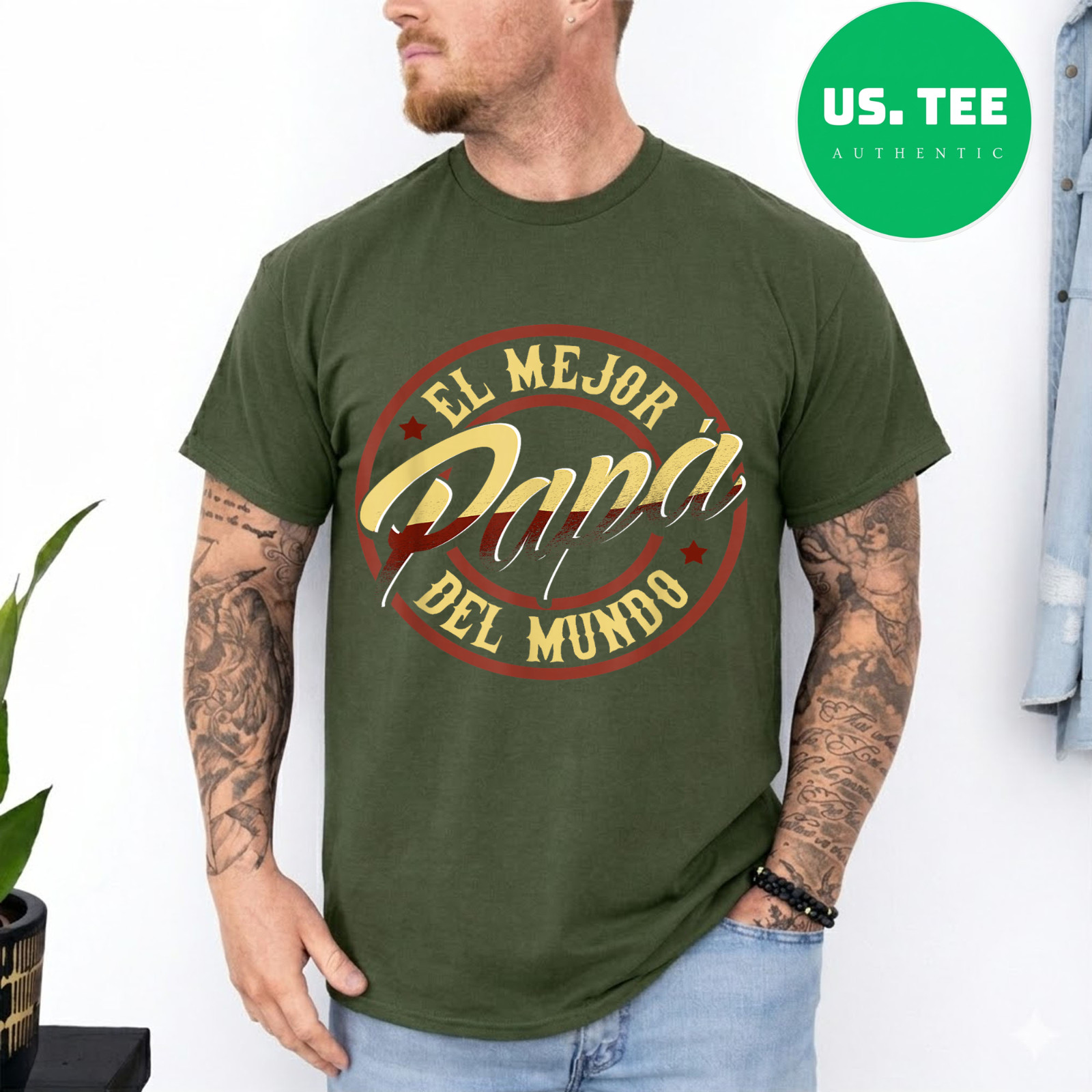 Fathers Day T-Shirts in Spanish El Mejor Papa del Mundo T-Shirt gallery