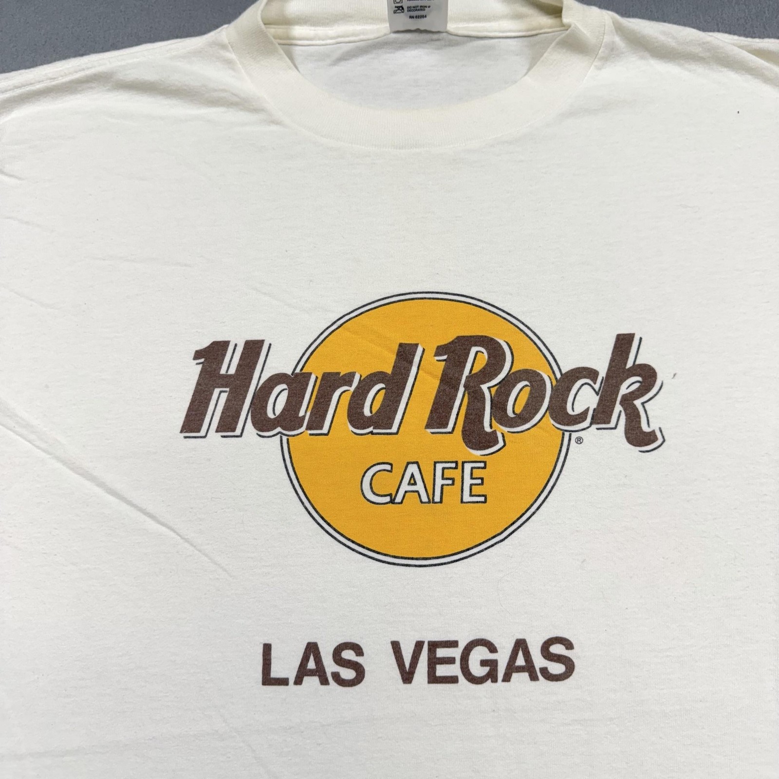Vintage Hard Rock Cafe Shirt Mens XL White Las Vegas Logo Graphic Tee Music gallery