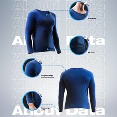 Men’s O-neck Undershirts Long Sleeve T-shirts Casual Solid Top Homewear Thin