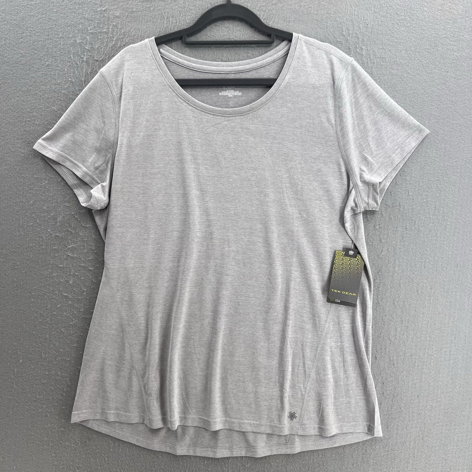Tek Gear Tee Womens XL Gray Short Sleeve Athletic DryTek Athleisure Stretch gallery