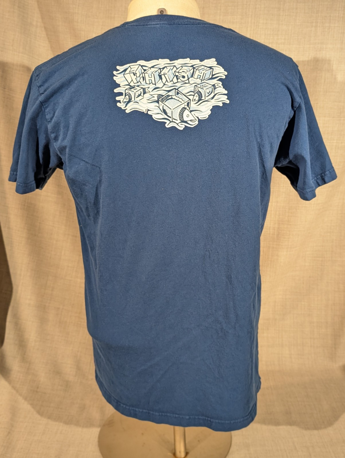 Phish Pollock Ice Fisherman Blue Cotton T-shirt Adult Size L gallery