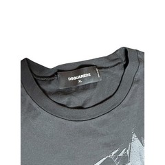 Dsquared2 Black Tonal Bear Graphic T-Shirt Size XL