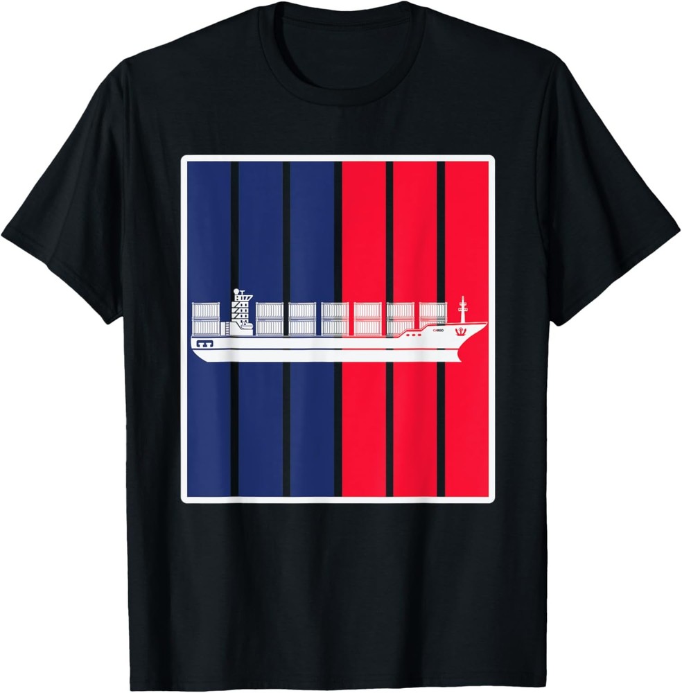 Great Container Ship Apparel Cargo Seafearing Boxship T-Shirt