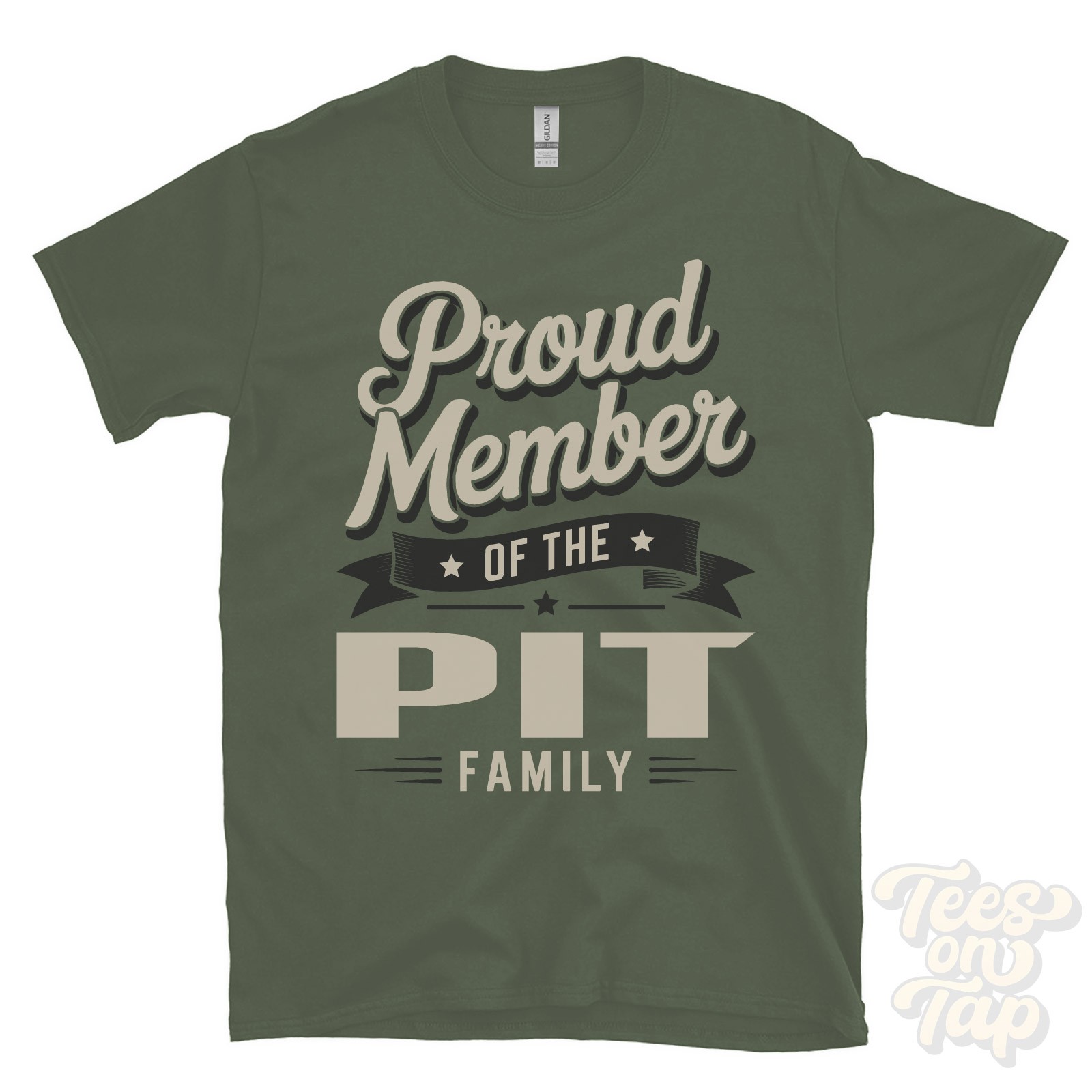 PROUD MEMBER OF THE PIT FAMILY T-SHIRT surname last name heritage ancestry