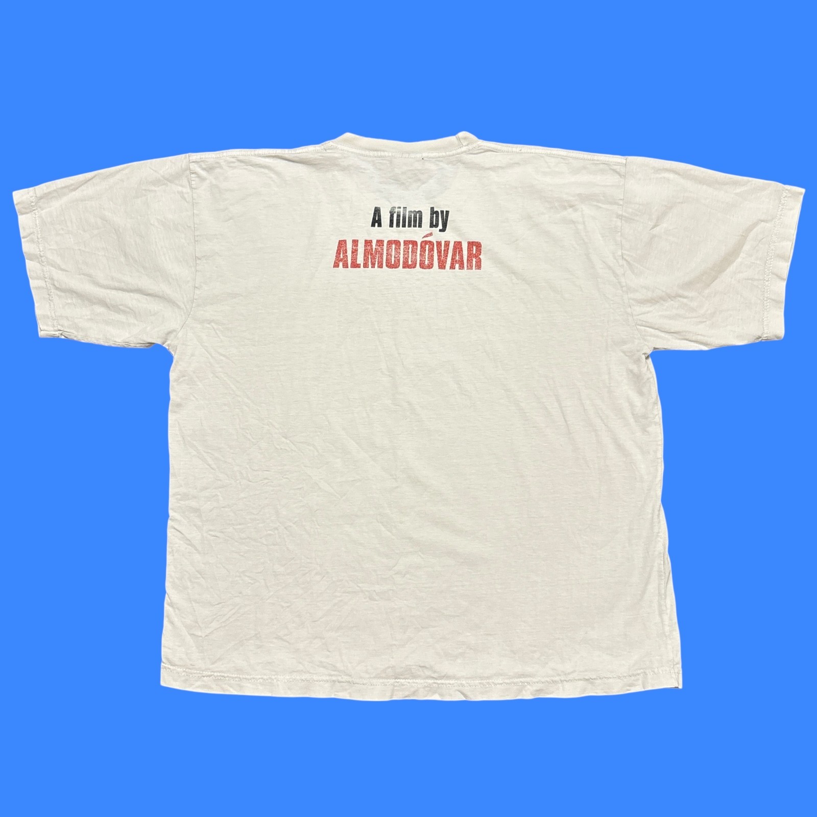 Vintage Movie Promo Shirt Mens XL White 90s Pedro Almodovar Art Graphic Cinema gallery