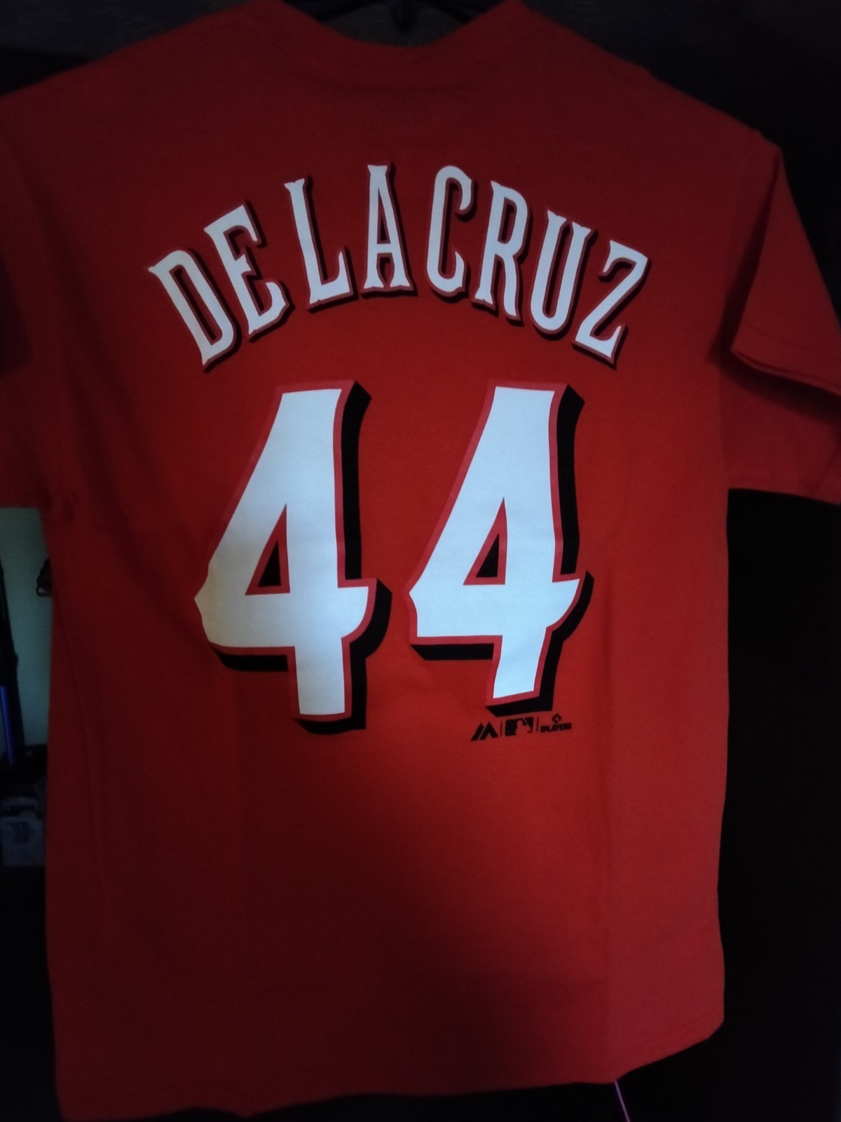 Cincinnati Reds DelaCruz #44 Baseball T Shirt Red MLB Licensed, Medium NWT gallery