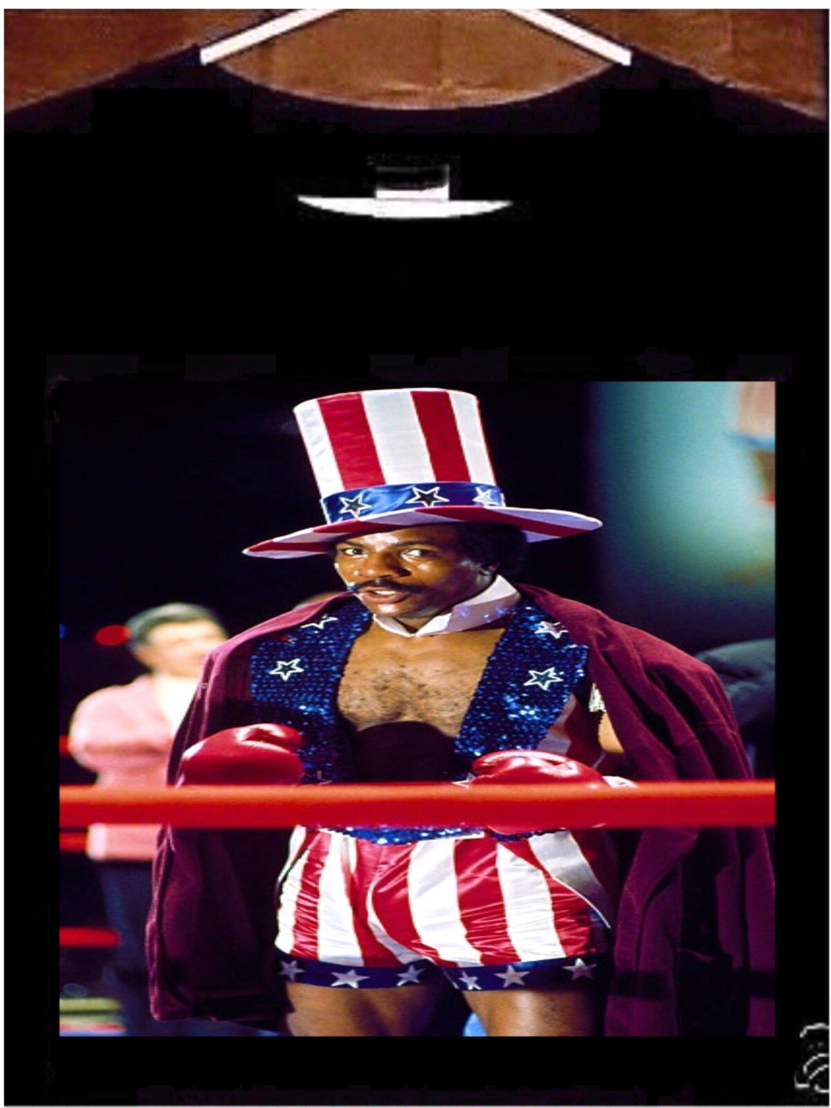 Apollo Creed In USA Suit Rocky Movie Scene T Shirt gallery