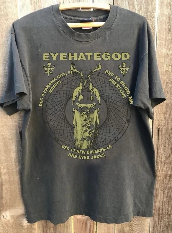 Eyehategod Rock Punk Tour Short Sleeve Charcoal Color Classic Style Shirt gallery