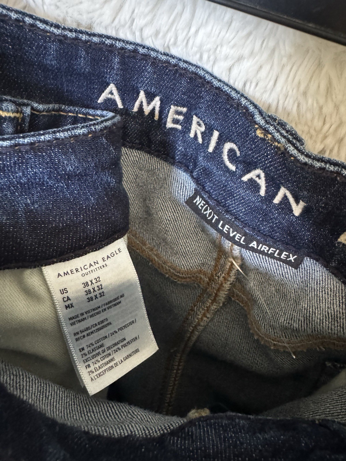 American Eagle Men’s Jeans Blue Dark Wash Stretch Mid Rise 5-Pocket gallery