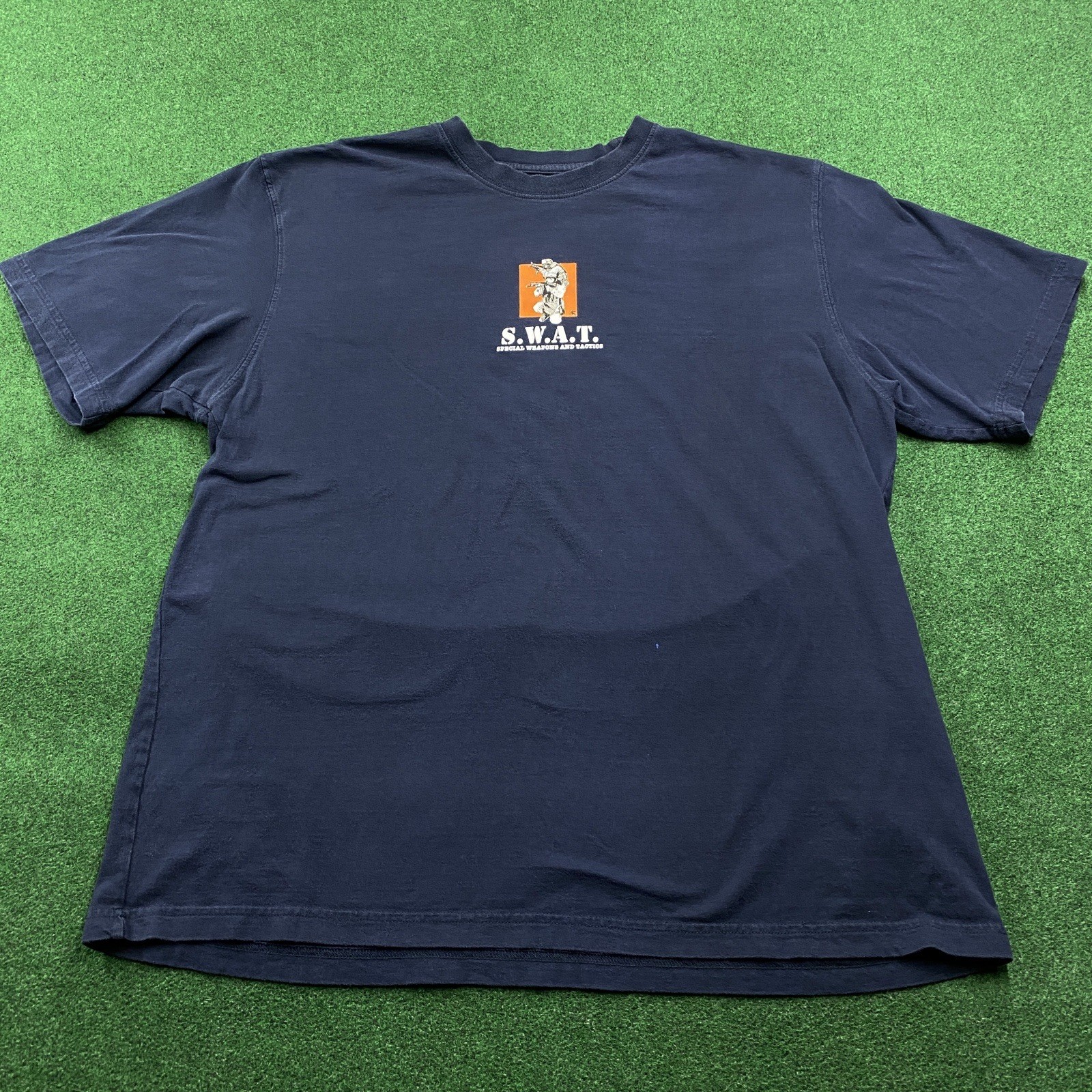Vintage AND1 Shirt Mens XL Blue Y2K Basketball SWAT Team Smacking Wimps 2 Of 5