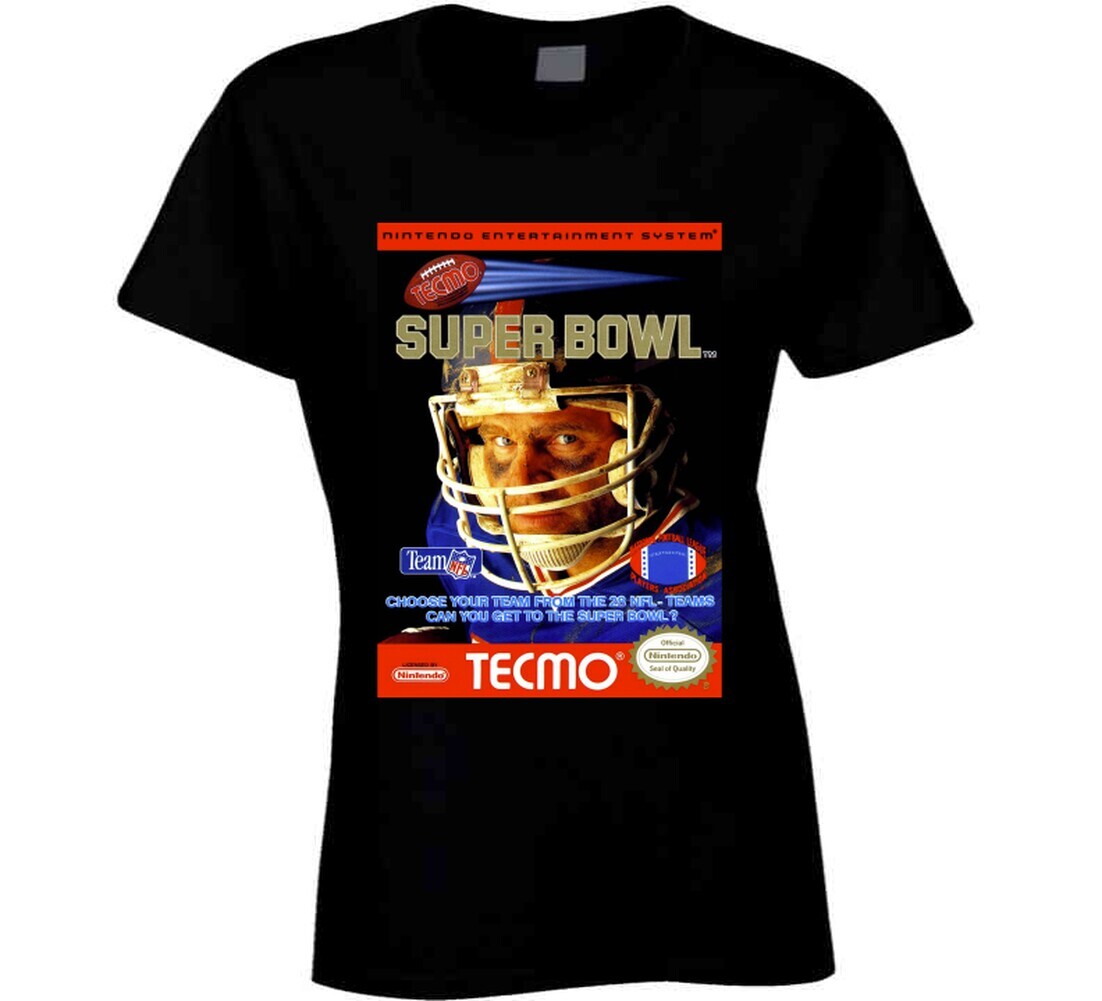 Tecmo Super Bowl Nes Video Game Cover T Shirt gallery
